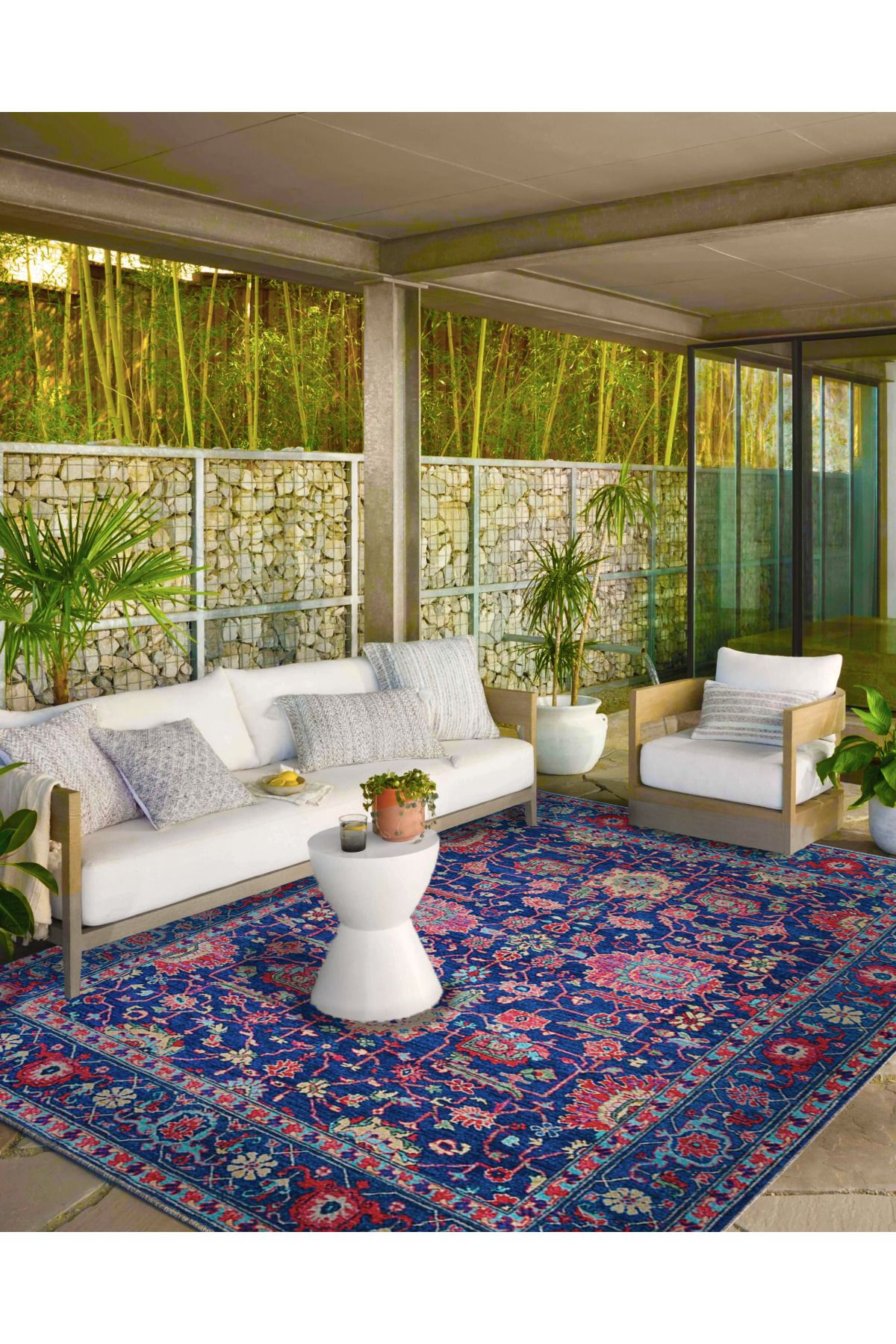 Mor Çiçekli Geometrik Temalı Desenli Dokuma Taban Halı ve Yıkanabilir Halı aloha41