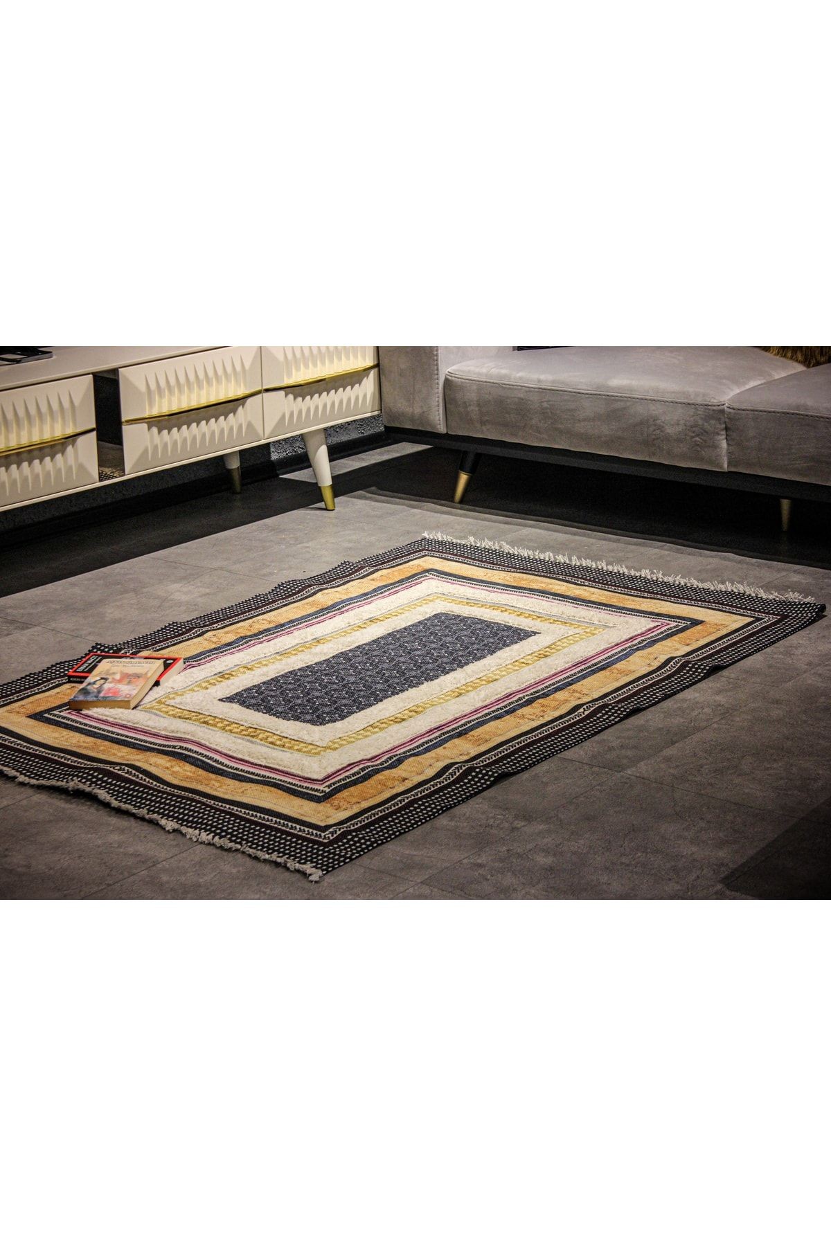 Rustik Kilim - Rustik Navy 4000