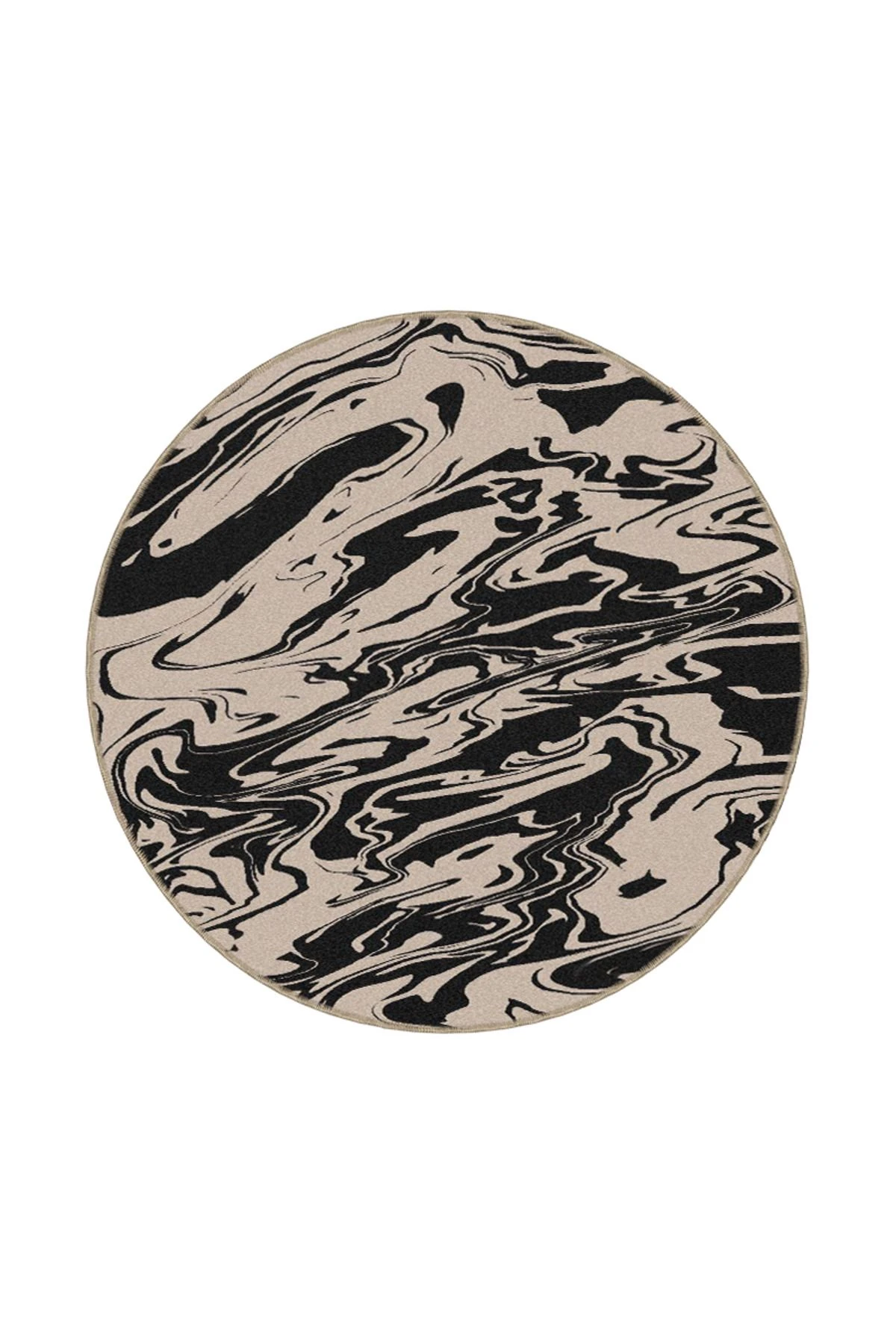 Kahverengi Bulanık Temalı Desenli Dokuma Taban ve Yıkanabilir Halı miravip9543