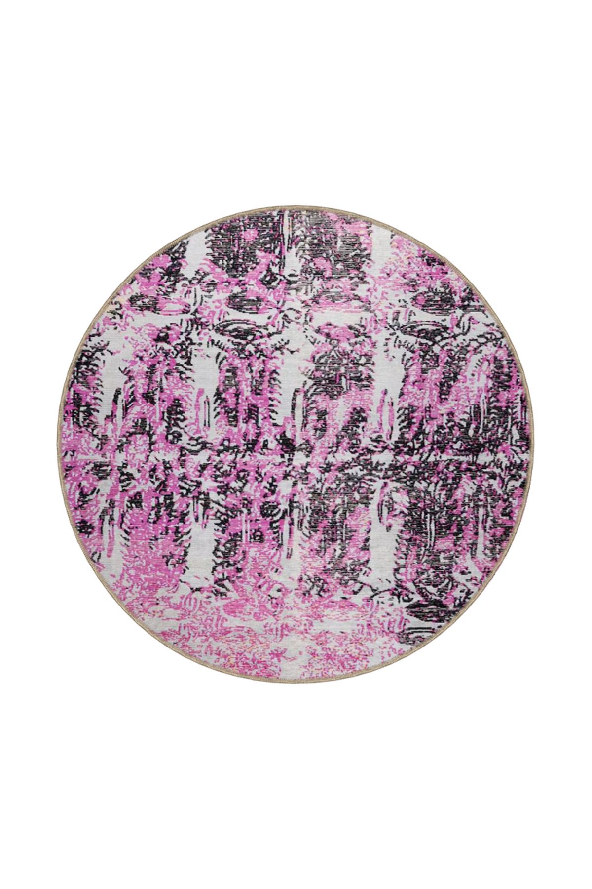 Mor Karışık Renklerde Tonlarda Çizgili Modern Dekoratif ve Dokuma Taban Halı miravip978