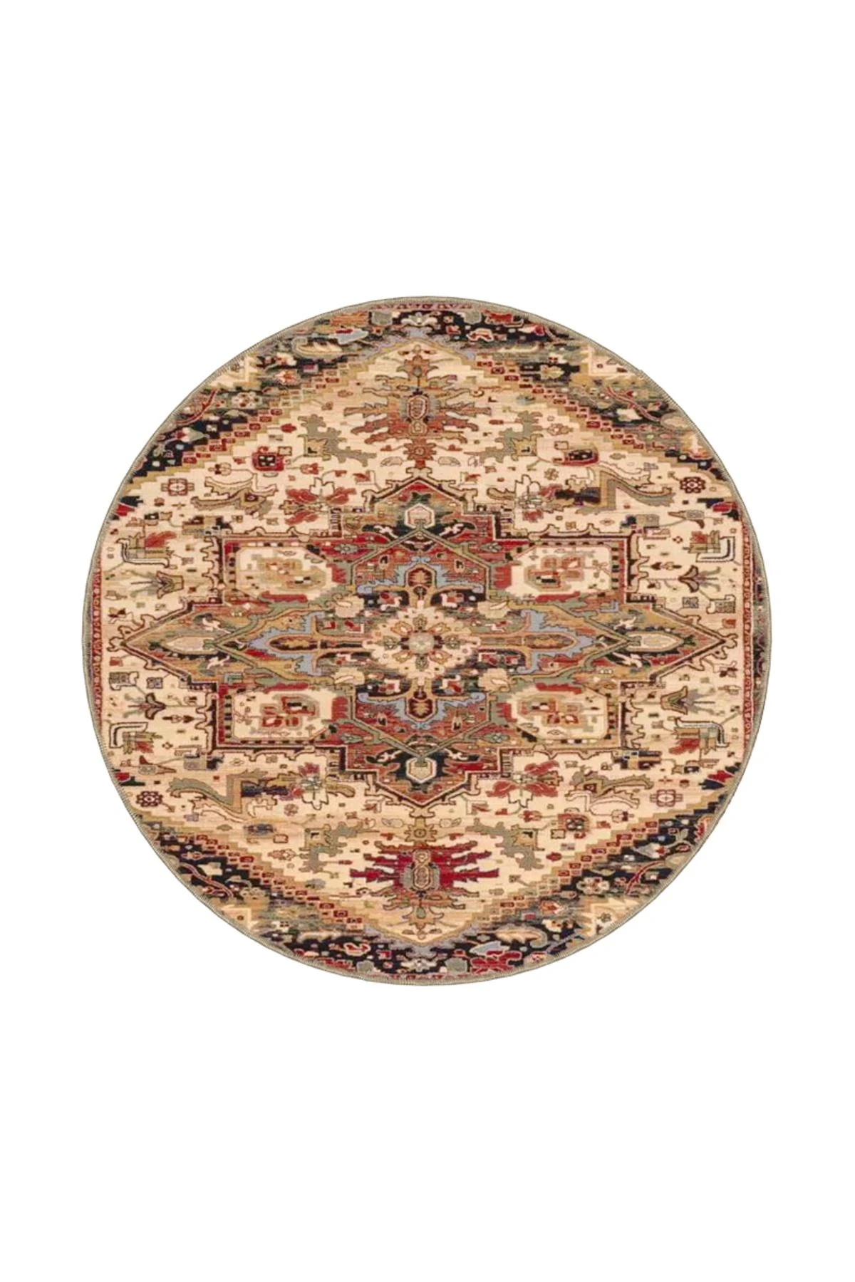 Kahverengi Baklavalı Geometrik Desenli Dekoratif Halı miravip874