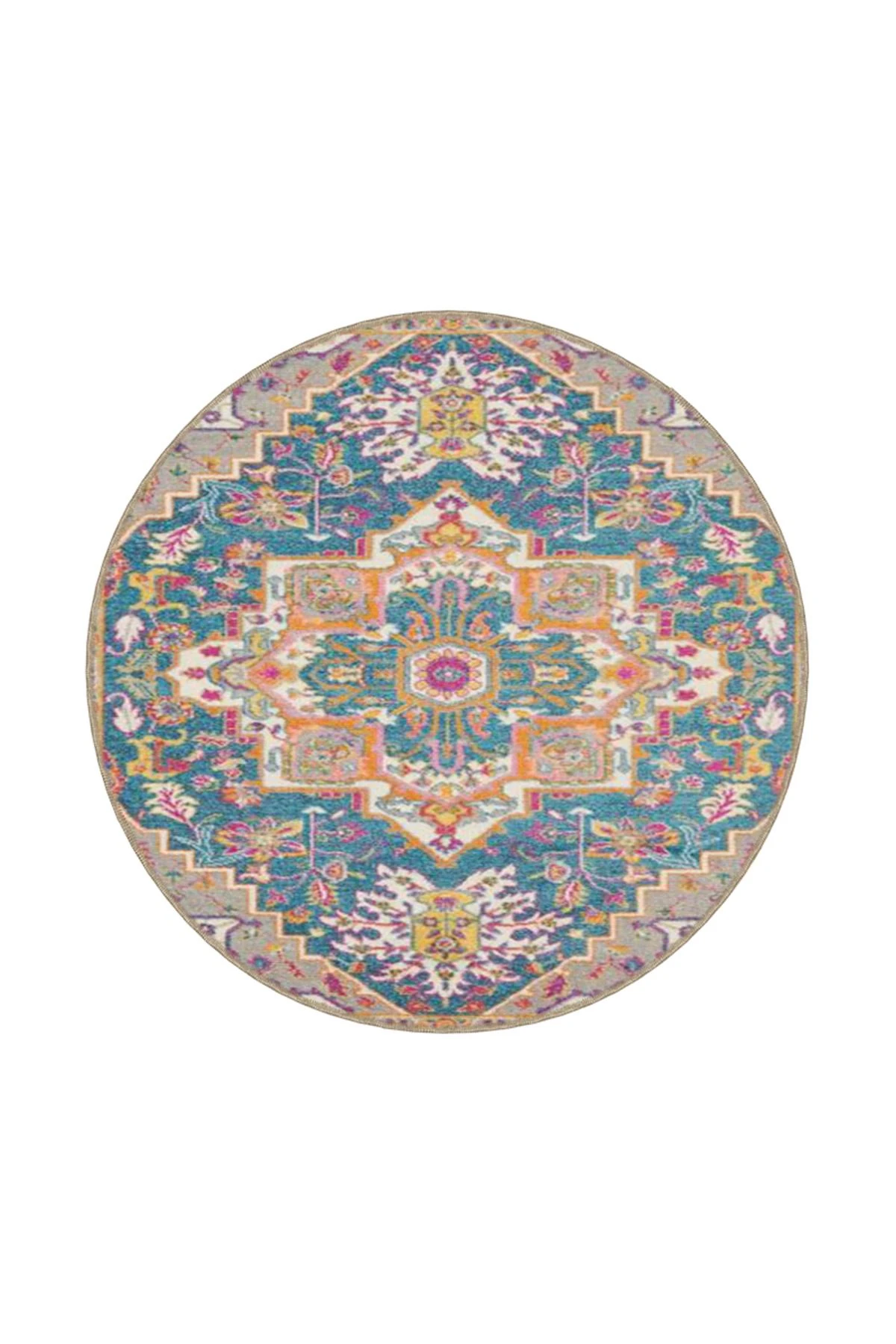 Gelenksel Açık Kırmızı Renkli Desenli Dokuma Taban ve Dekoratif Halı miravip625