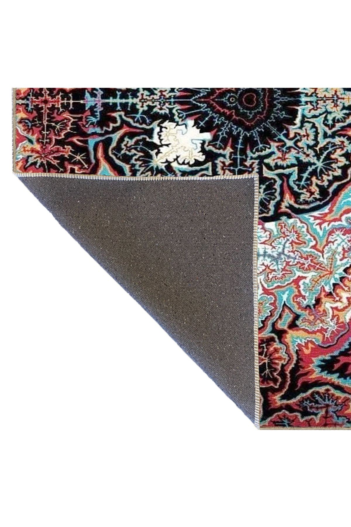 Çok Renkli Sürrealist Tasarım Soyut Göz Desenli Modern Dekoratif Halı 3501
