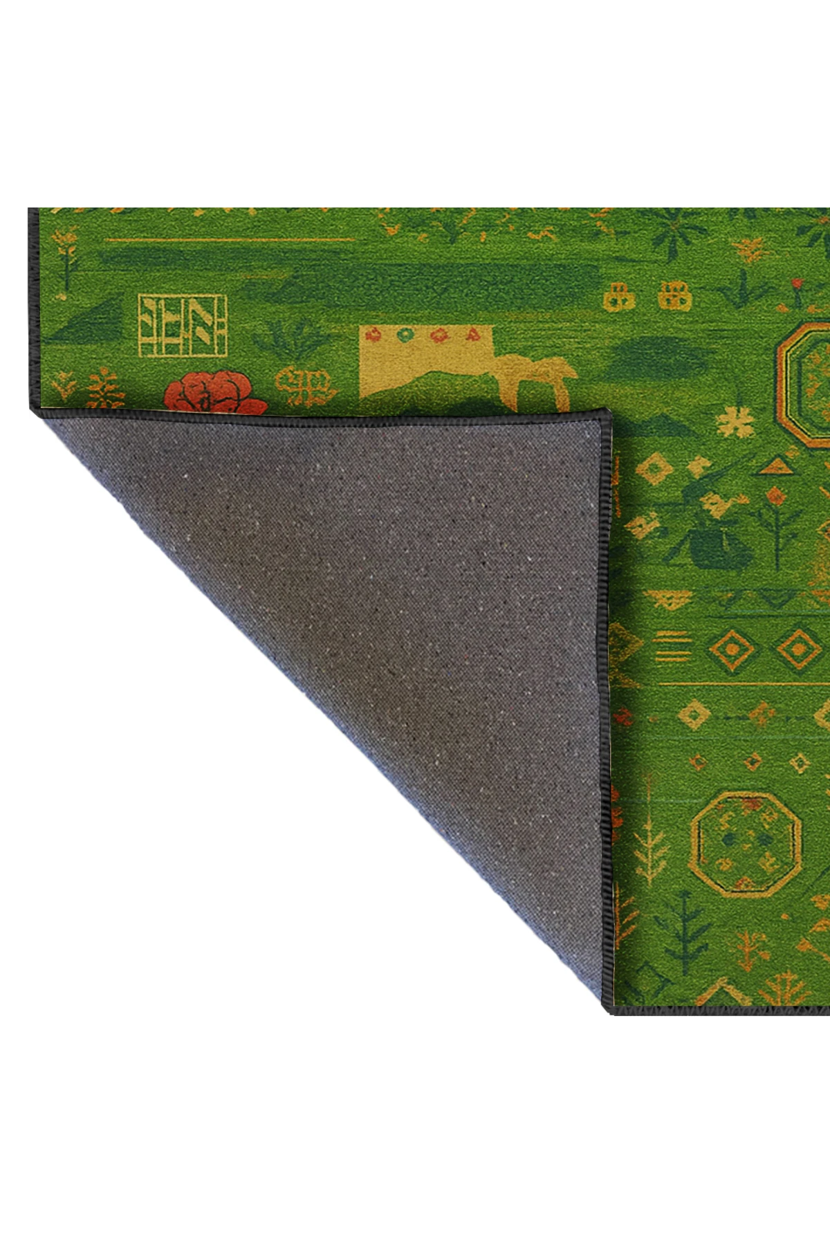 MOSSO Klasik Anadolu Geleneksel Desenli Dokuma Taban Vintage Dekoratif Halı mosso852