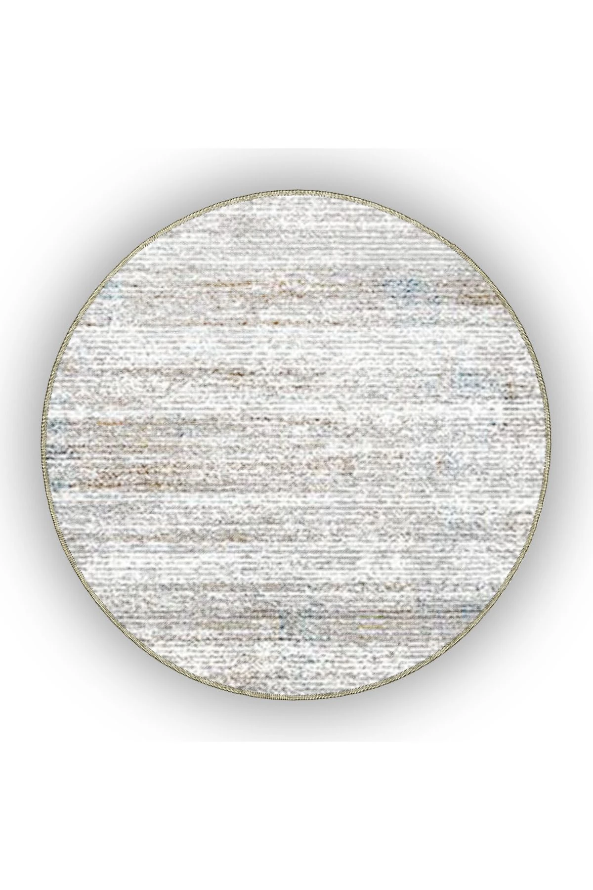 Bej Kahve Temalı Çizgili Soyut Desenli Modern Dekoratif Halı 4880