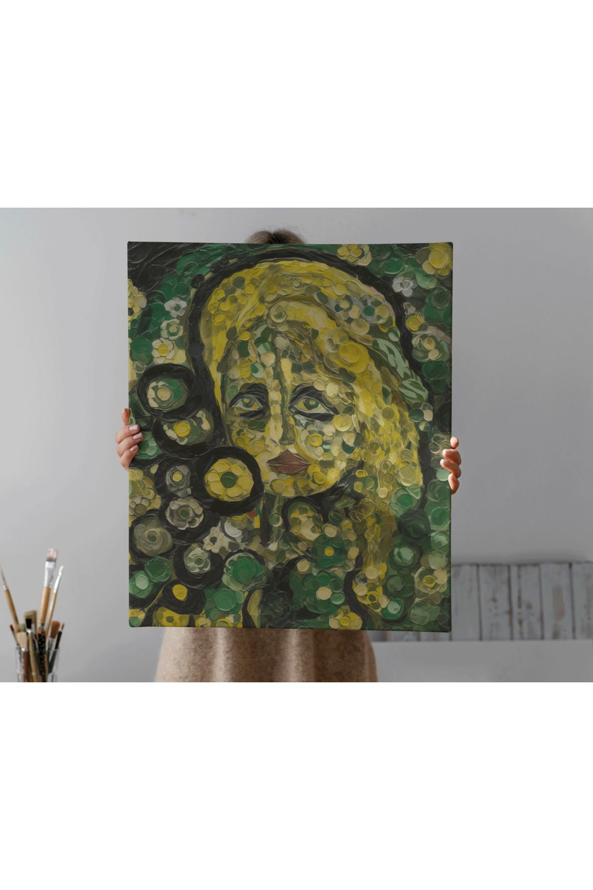 Kanvas Tablo Soyut Kadın Tema