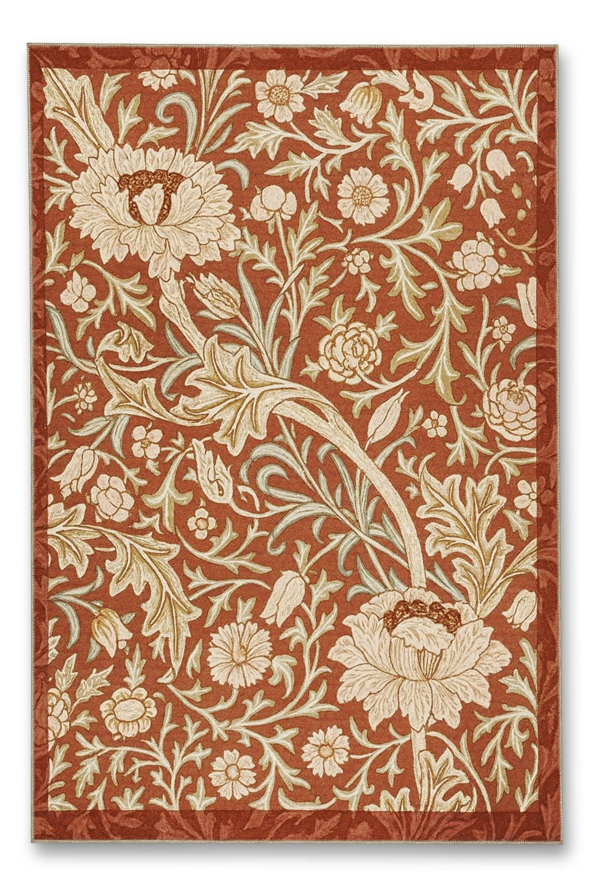 MOSSO Geleneksel Motifli Desen Dokuma Taban Vintage Dekoratif Halı mosso884