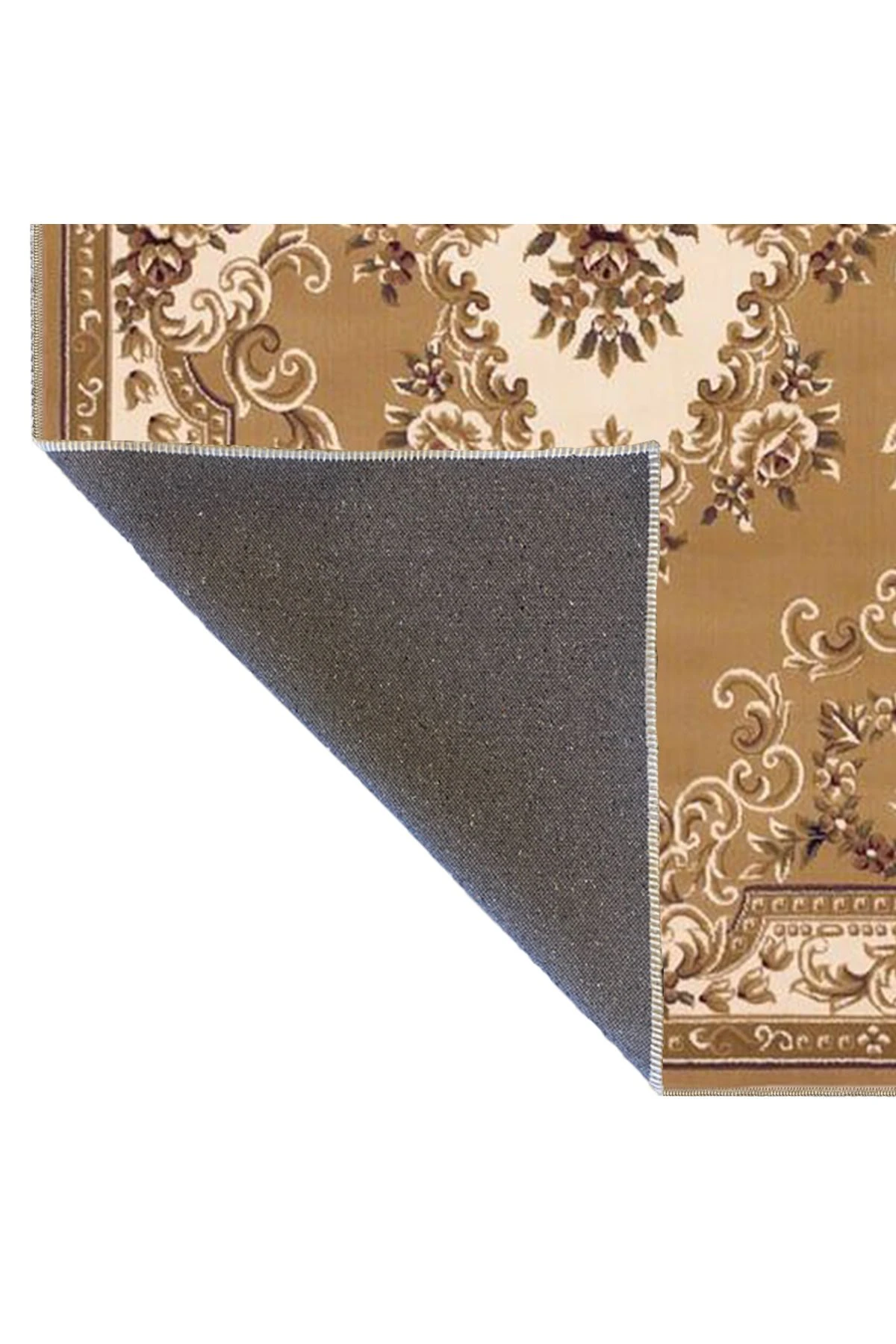 Kahverengi Tonlarında Geometrik Desenli Geleneksel Vintage Halı 3780