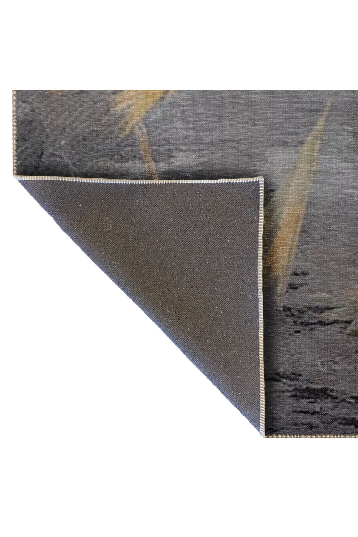 Shape Koleksiyonu Gri Tonlarda Soyut Desen Renk Detaylı Dokuma Taban Modern Dekoratif Halı 54