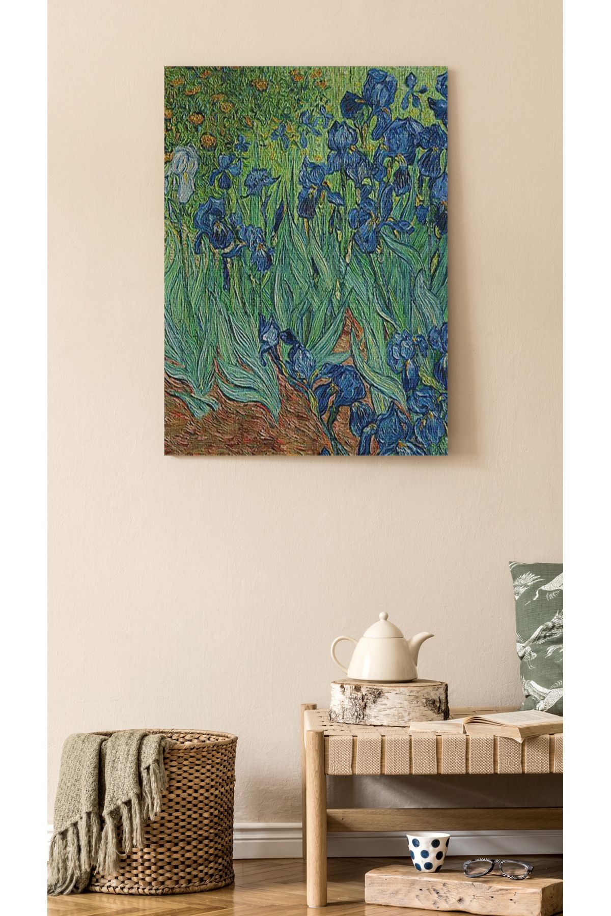 Kanvas Tablo Pastel Boyalı Bitki Temalı Modern Tablo