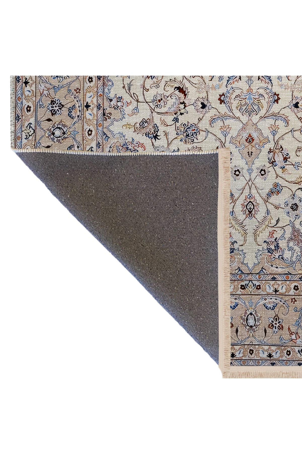 Açık Ton Geleneksel Motif Etnik Desenli Kreatif Vintage Dekoratif Halı 2546