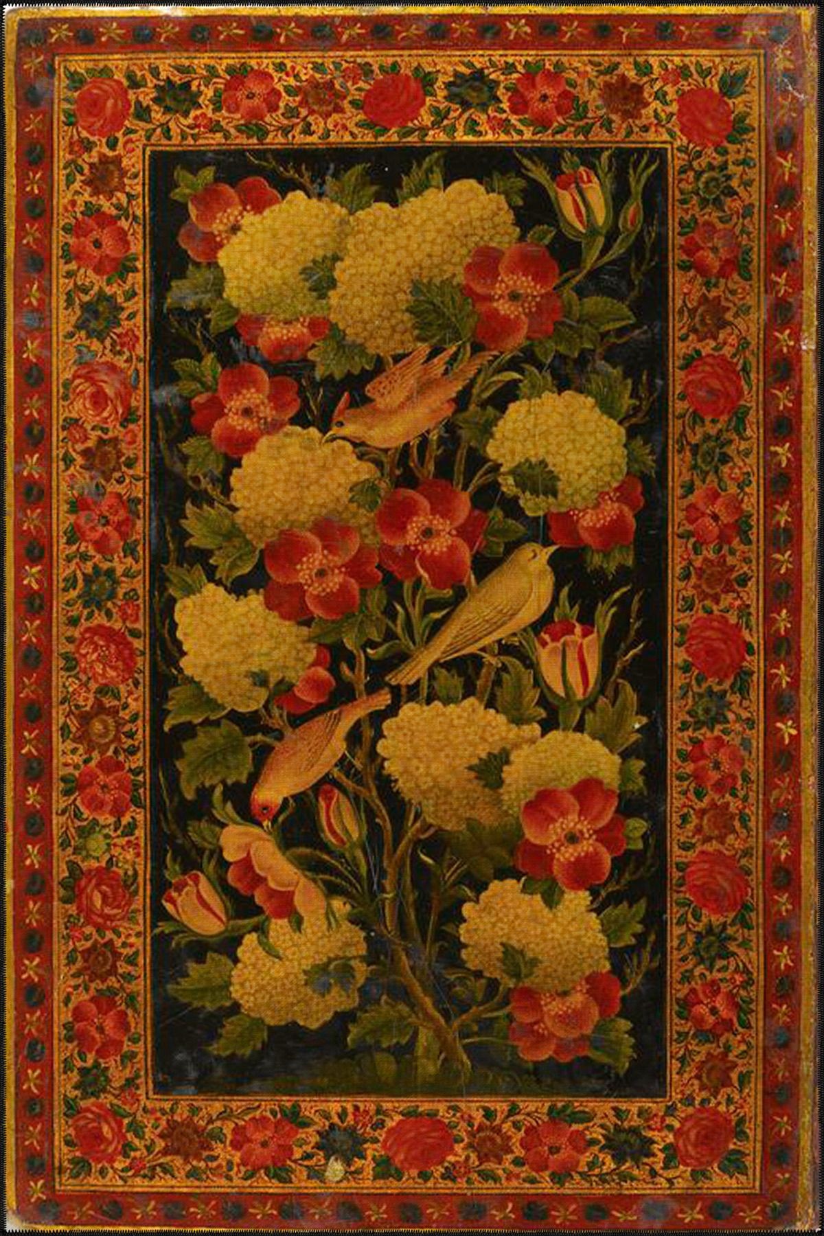 Turuncu Floral Geometrik Modern Dekoratif Halı miravip259