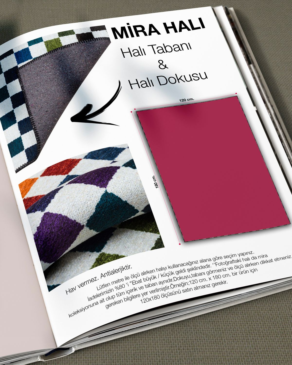 Kahverengi Modern Çok Renkli Etnik Desenli Dekoratif Yıkanabilir Halı miravip8489