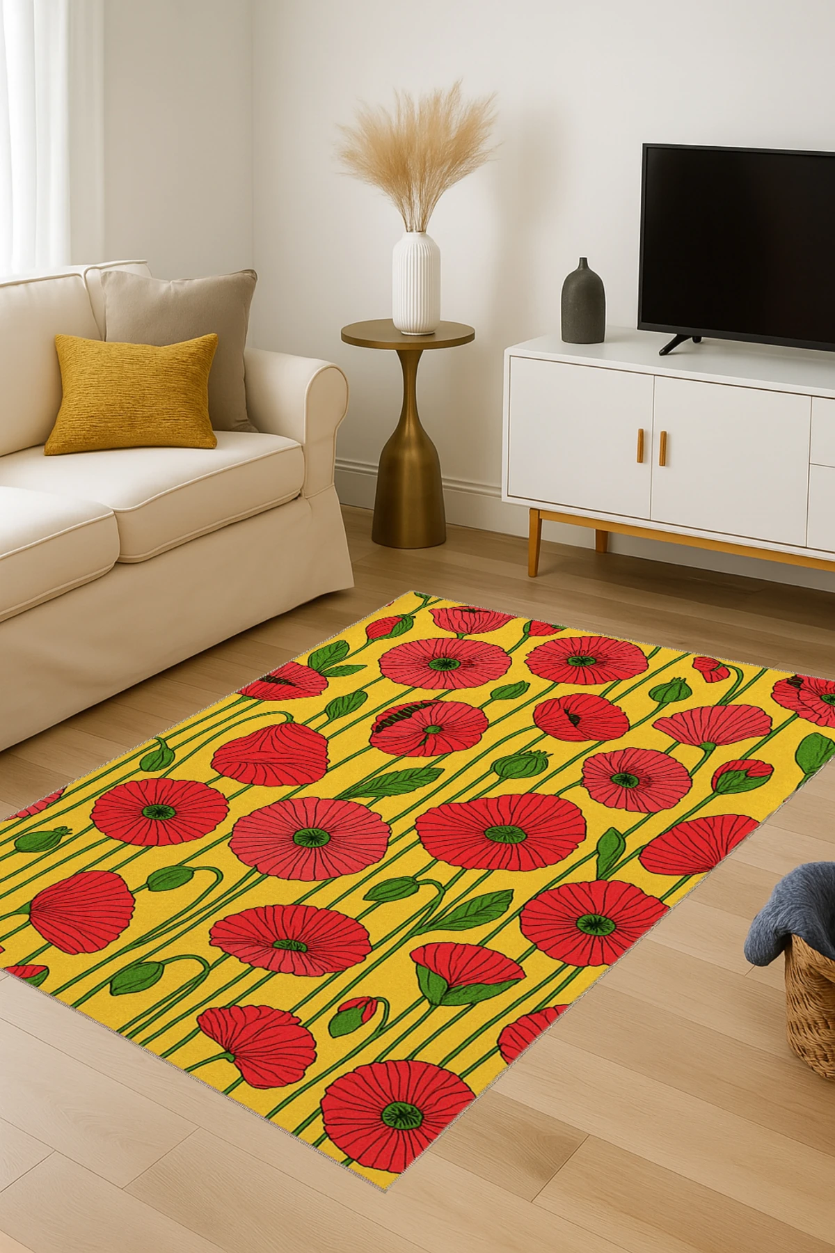 MOSSO Geleneksel Temalı Desen Modern Dekoratif Halı mosso483