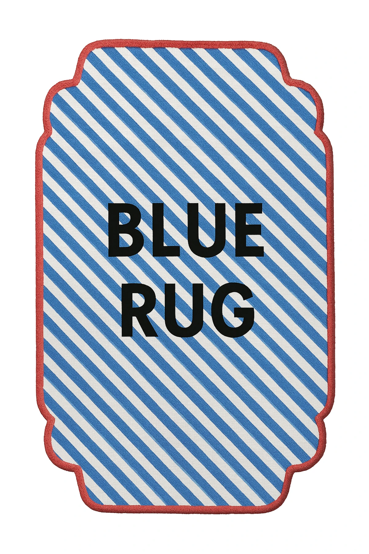 MOSSO Black Rug Yazılı Şeritli Desen Modern Dekoratif Halı mosso460