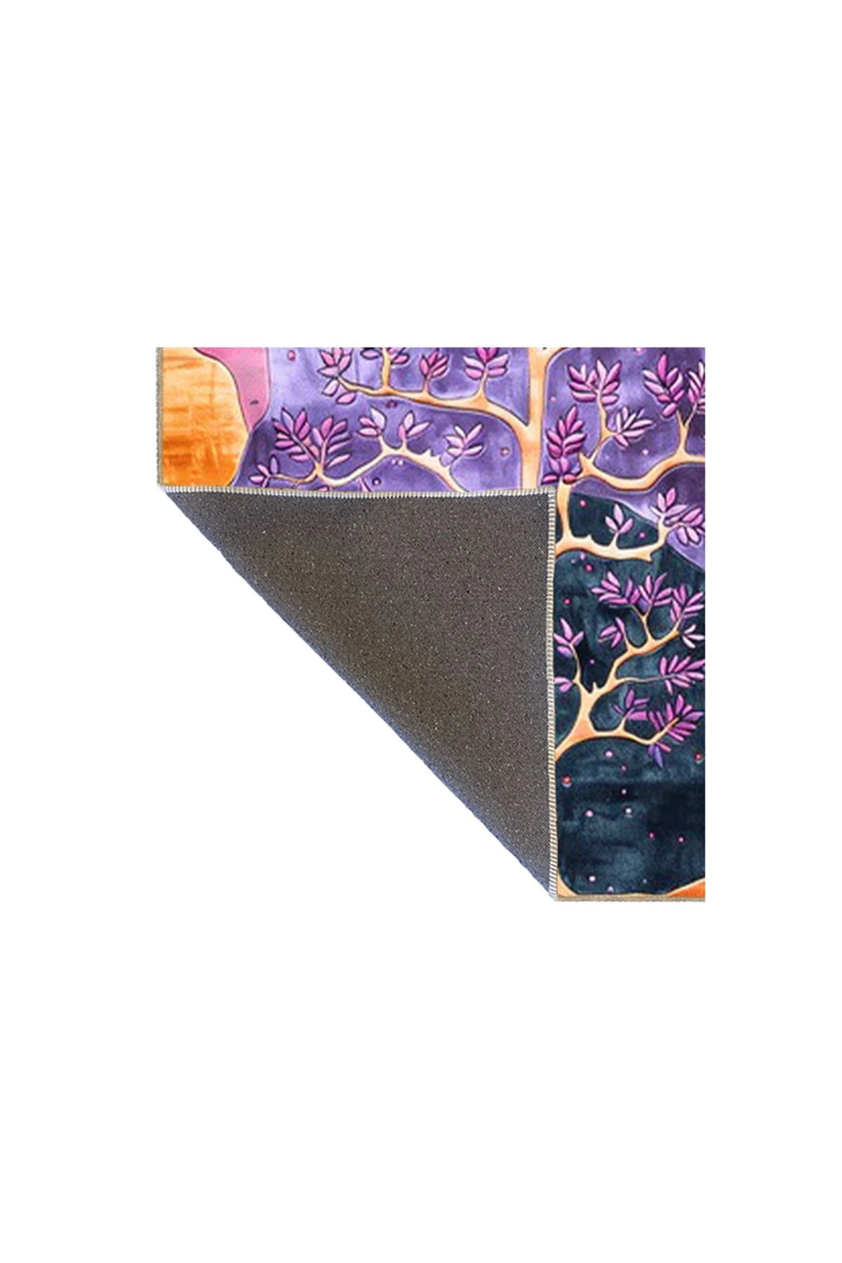 Paris Koleksiyonu Mor Tonlar Mitolojik Ağaç Desenli Kreatif Modern Dekoratif Halı 123