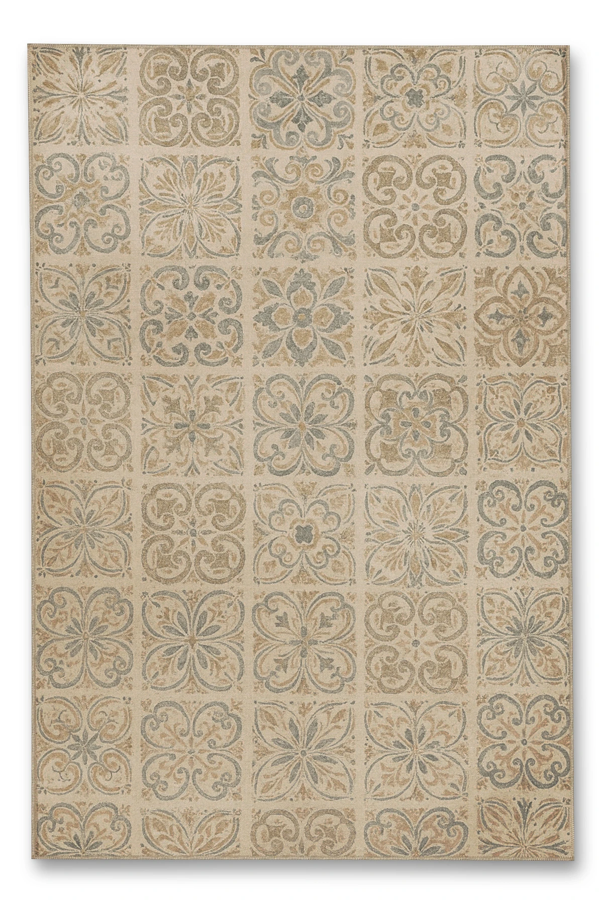 MOSSO Geleneksel Motifli Desen Dokuma Taban Vintage Dekoratif Halı mosso870