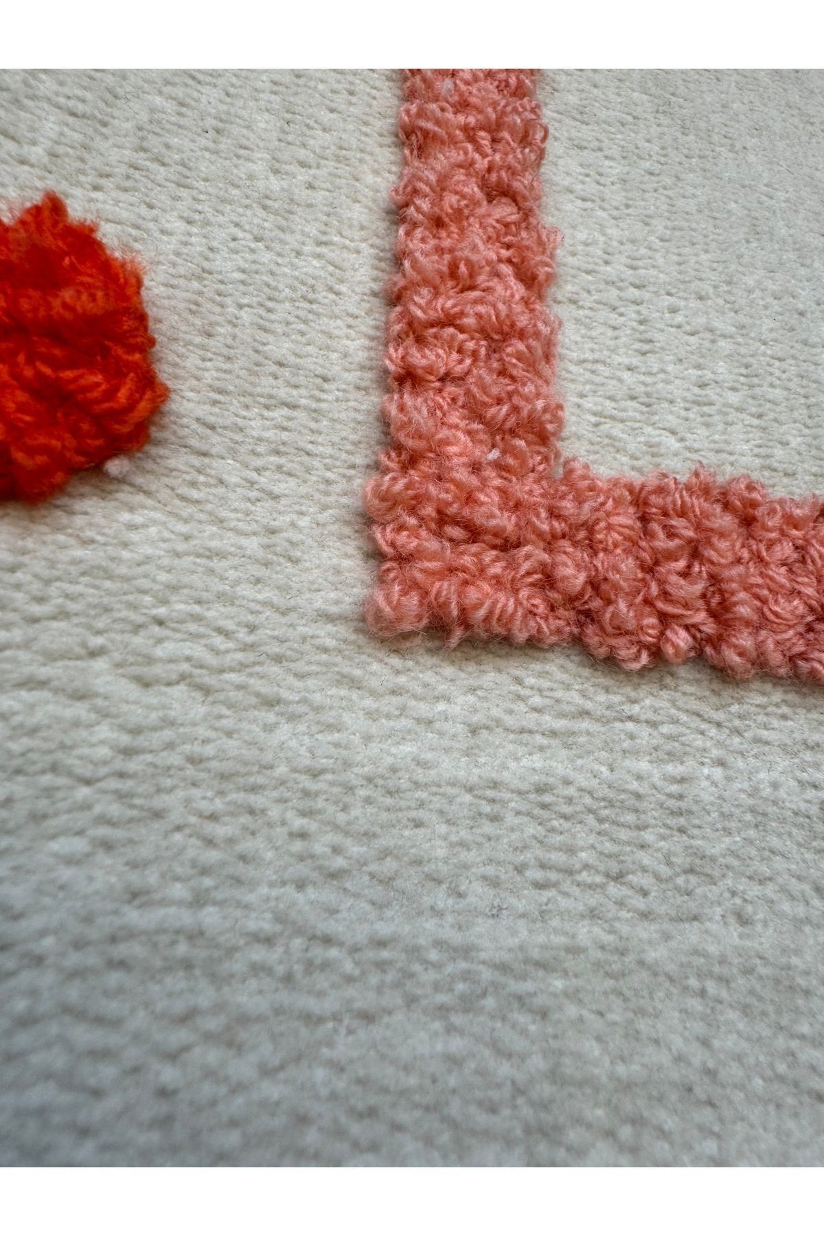 Peachy Clean Yazılı Oval Dokuma Banyo Paspası 90×57