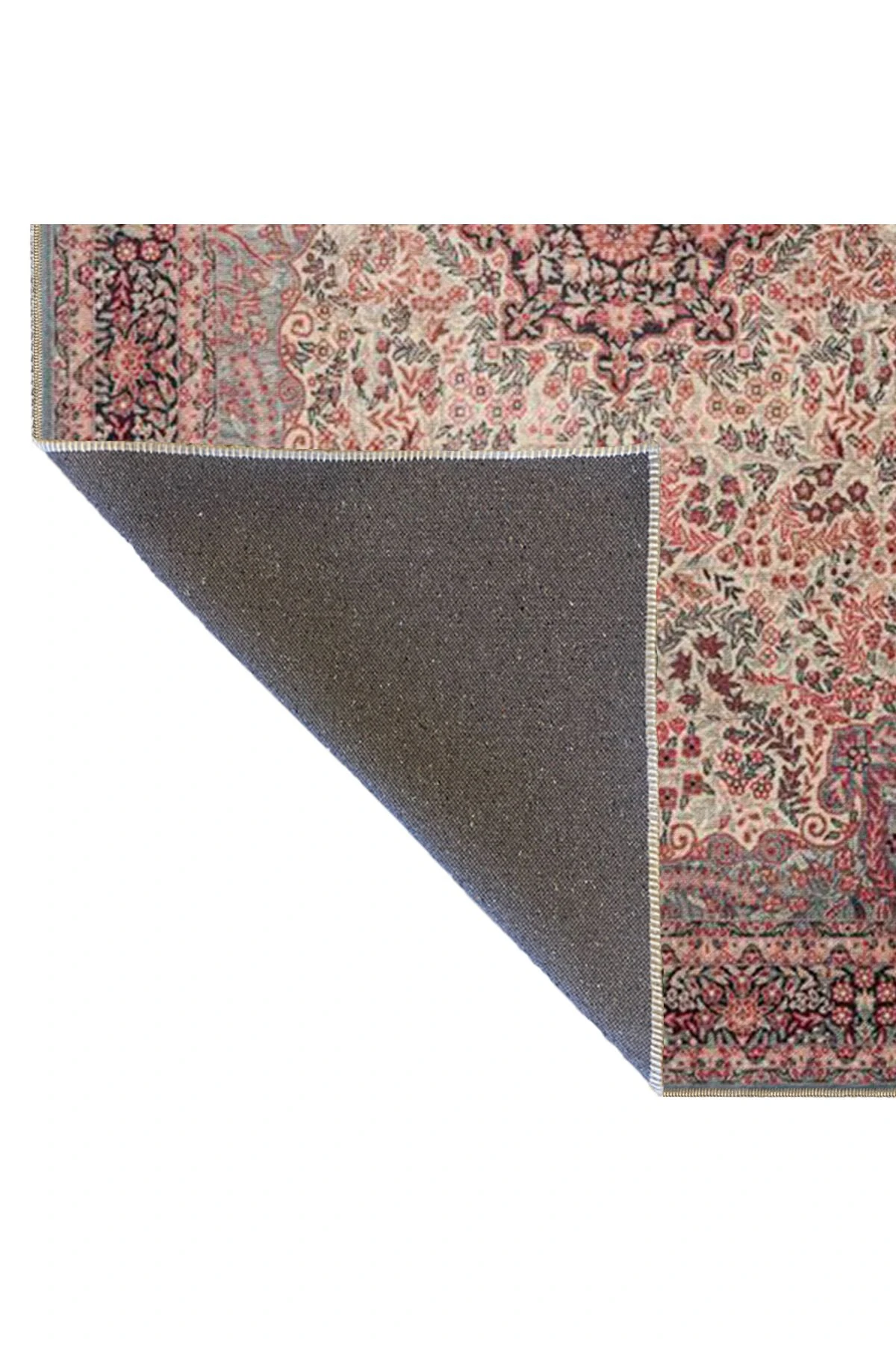 Kırmızı Modern Geometrik Baklava Desenli Dokuma Taban ve Dekoratif Halı miravip98