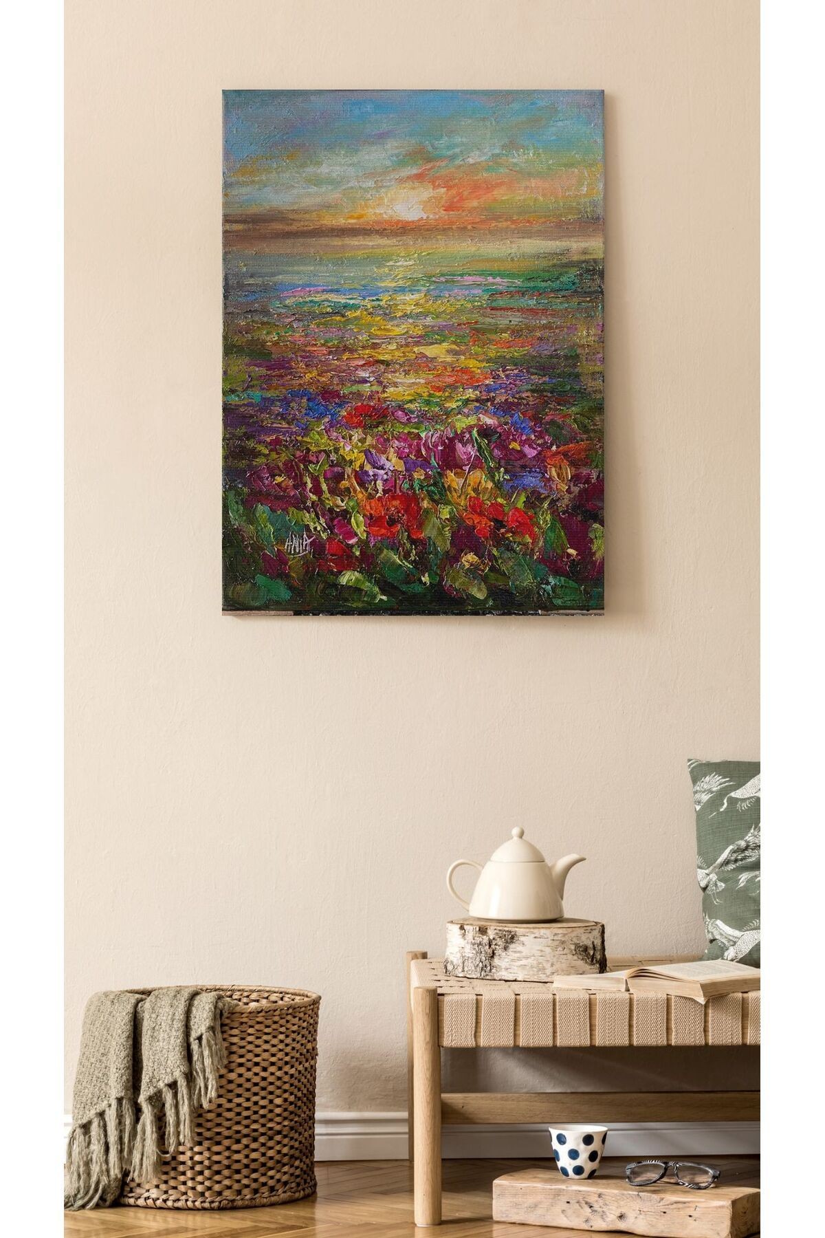 Kanvas Tablo Göl Doğa Temalı Modern Tablo
