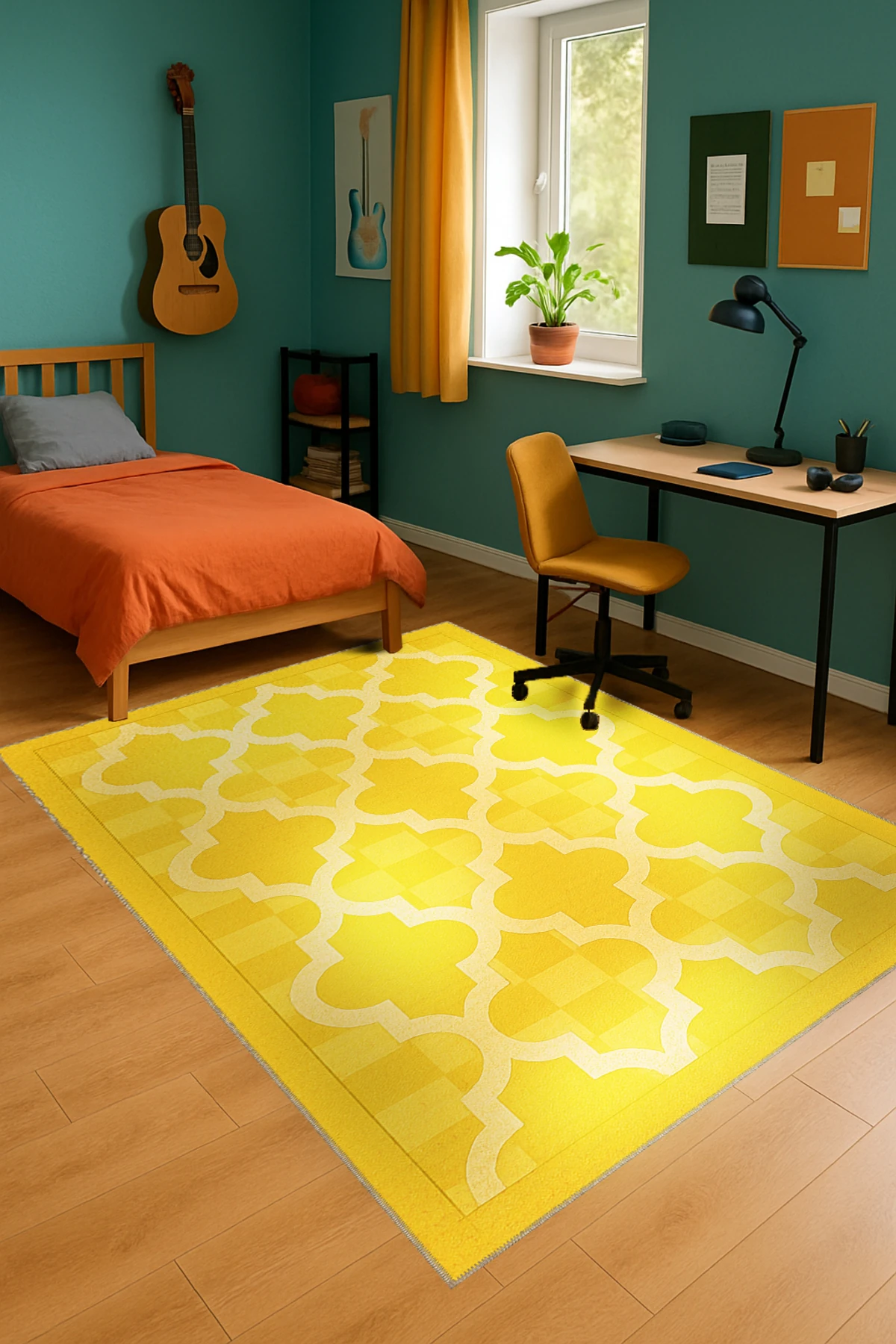 MOSSO Basic Motifli Desen Dokuma Taban Vintage Dekoratif Halımosso930