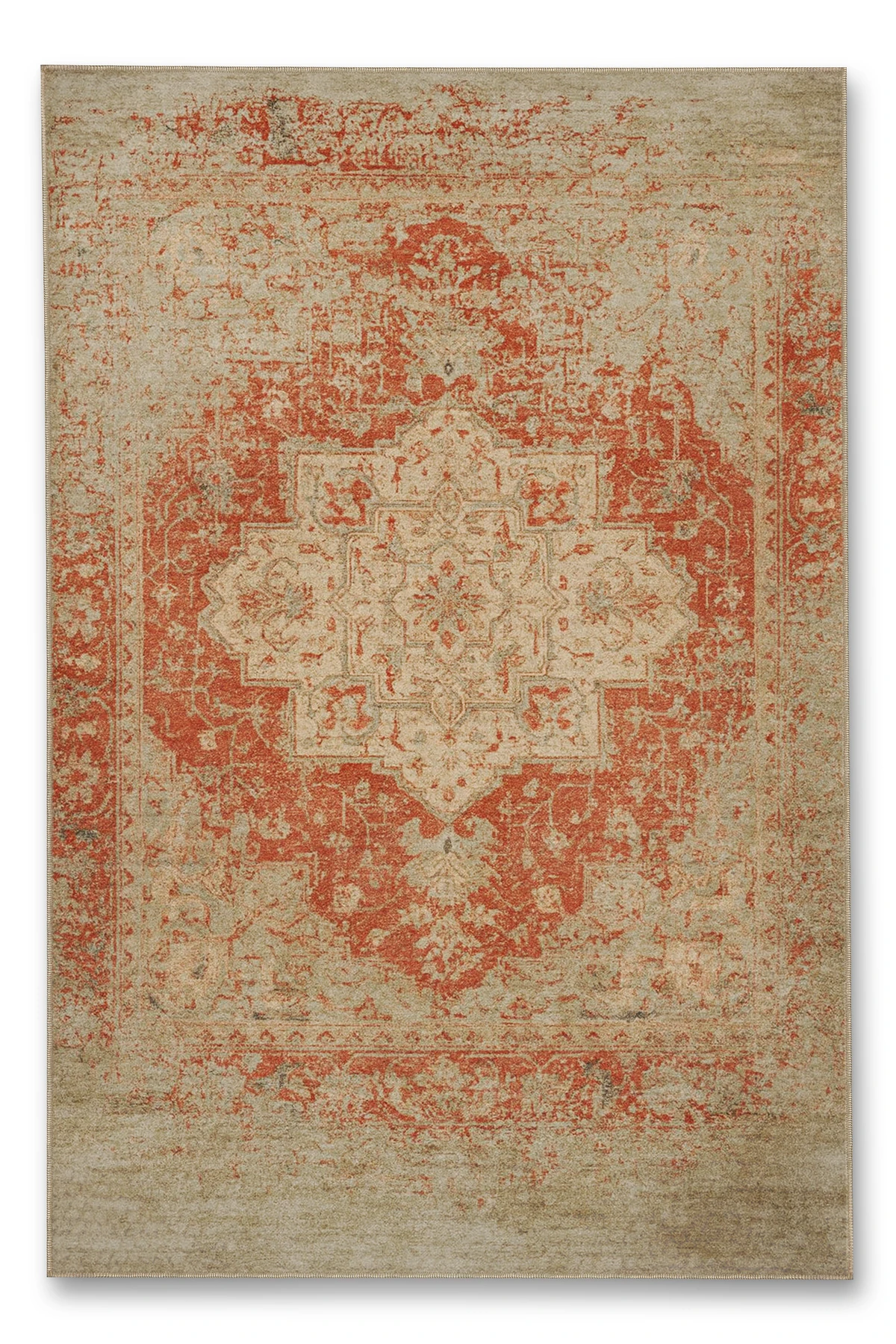 MOSSO Geleneksel Motifli Desen Dokuma Taban Vintage Dekoratif Halı mosso892