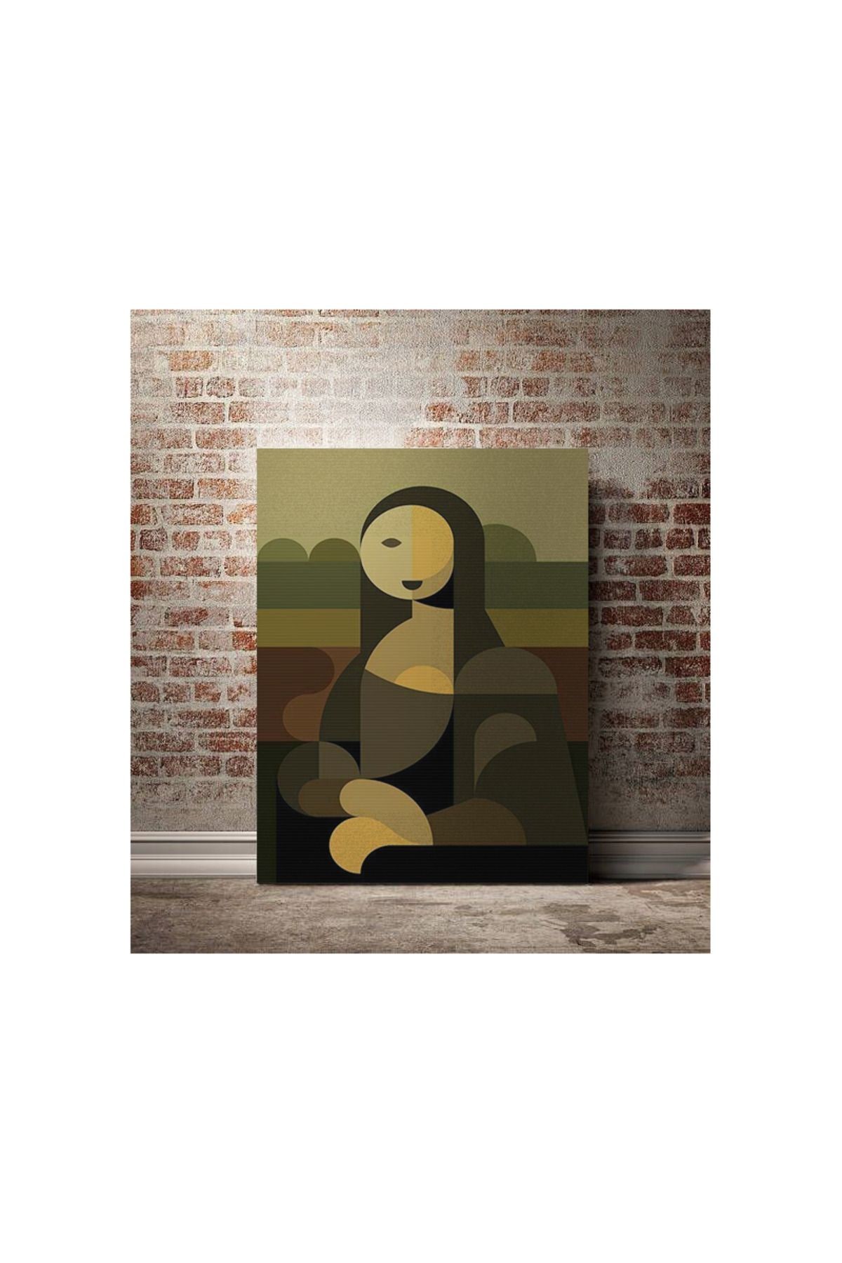 Kanvas Tablo Mona Lisa Temalı Desenli Temalı Tablo