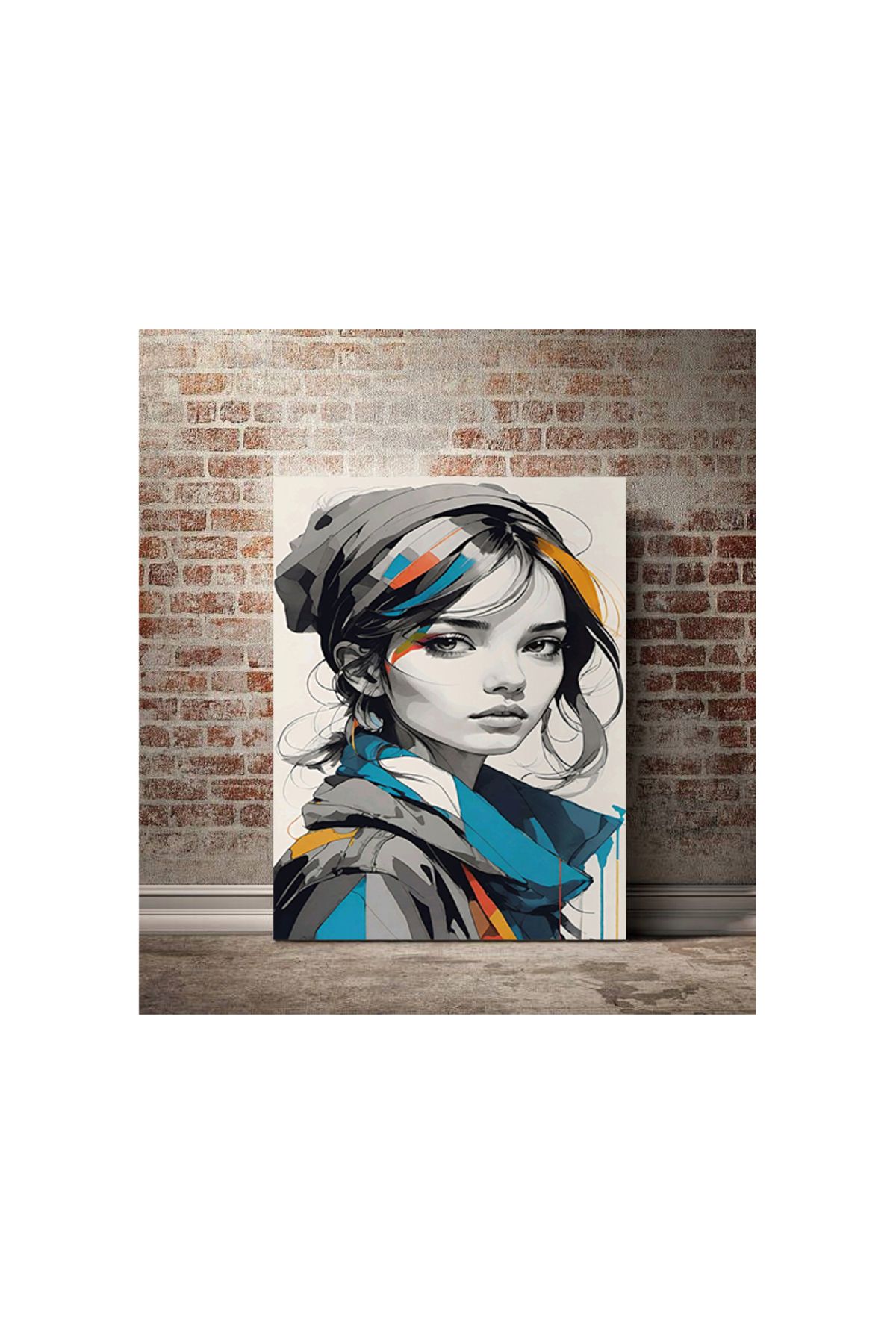 Kanvas Tablo Tatlı Genç Kız Temalı Tablo