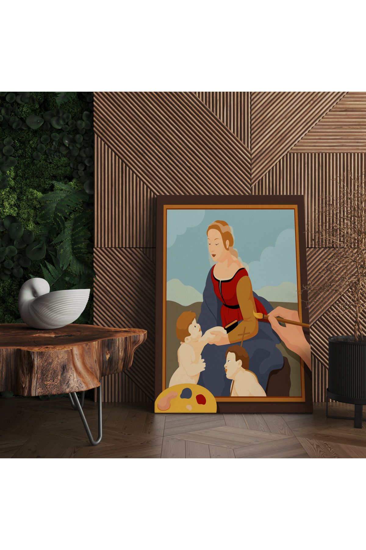 Kanvas Tablo Surreal Kadın Ve Çocuk Temalı