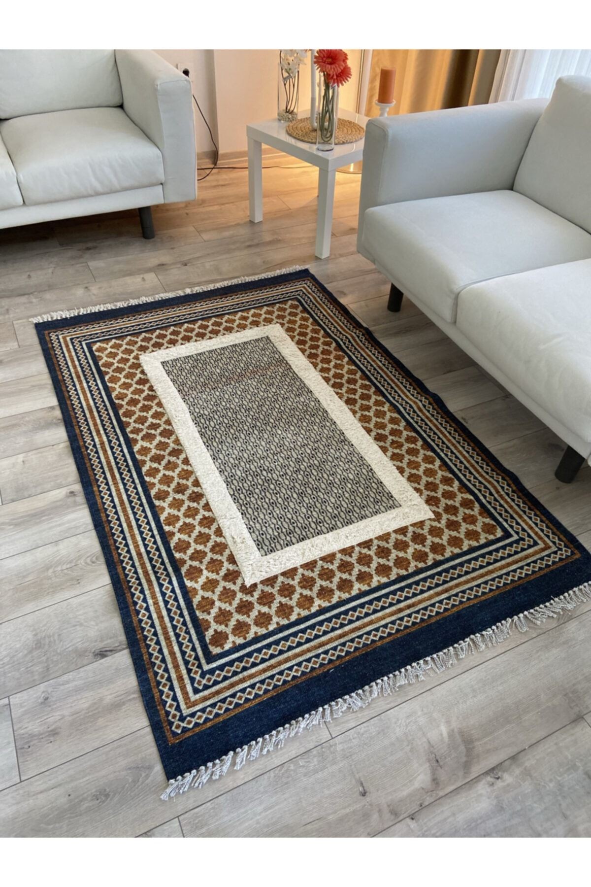 Rustik 4016 Iskandinav Bohem Stil Kilim
