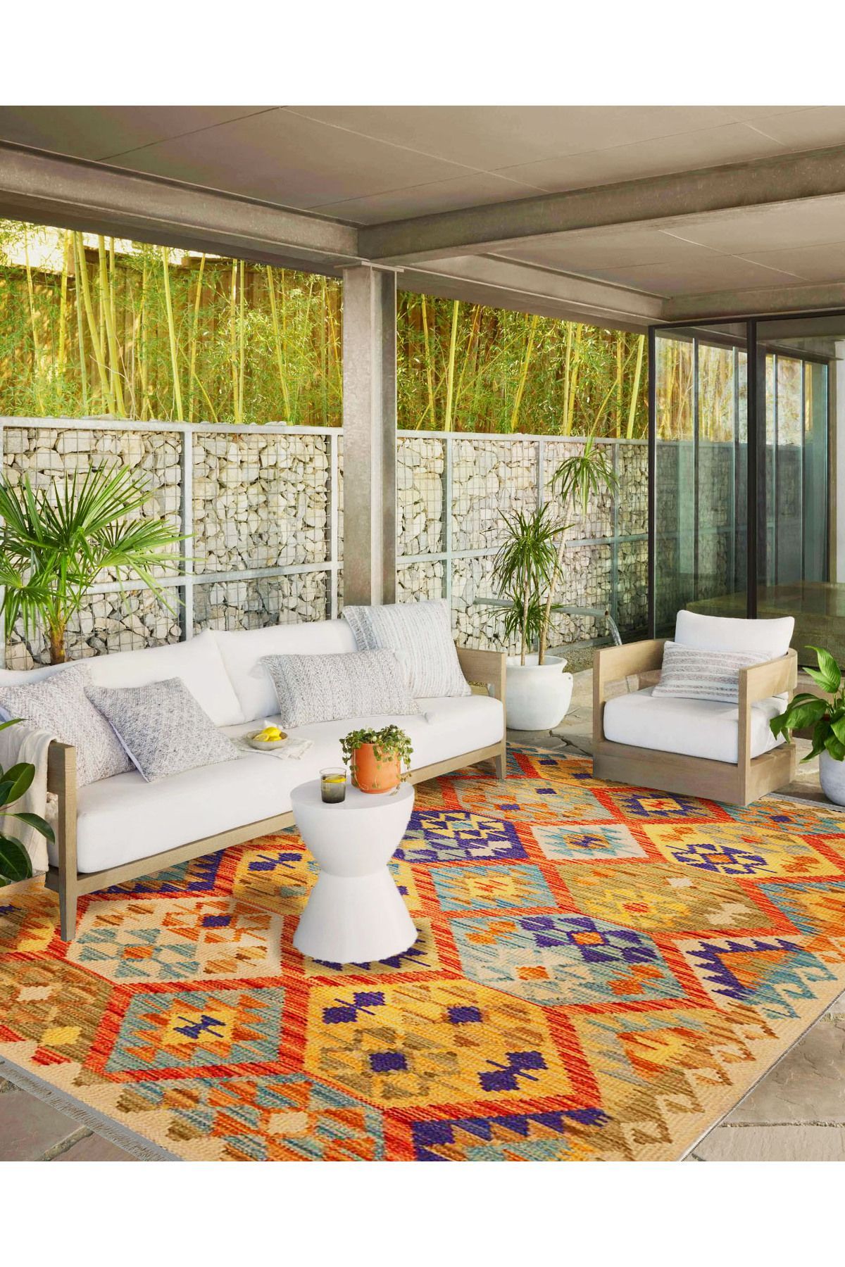 İnci Koleksiyonu Çok Renkli Geleneksel Desenli Dokuma Taban Vintage Dekoratif Halı inci17