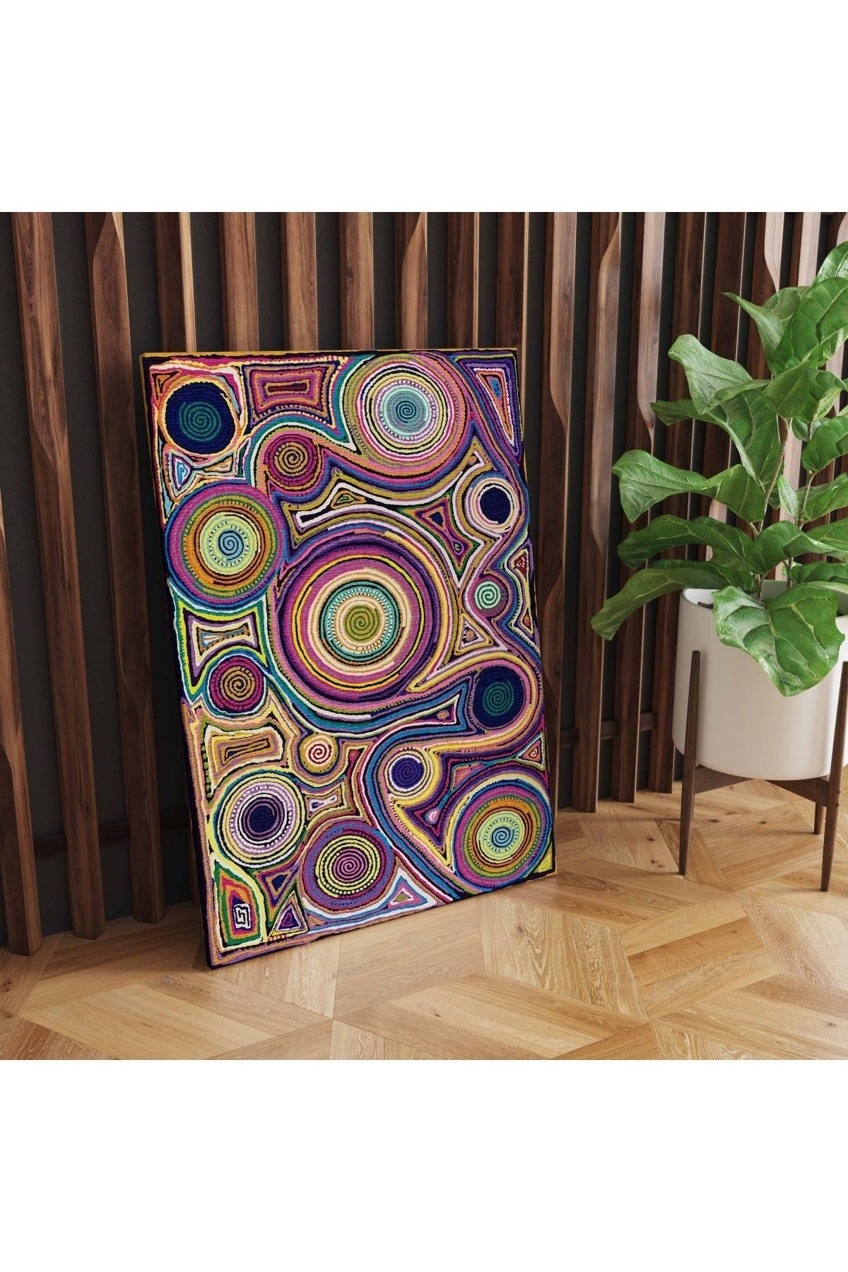 Kanvas Tablo Soyut Desen Çok Renkli 936