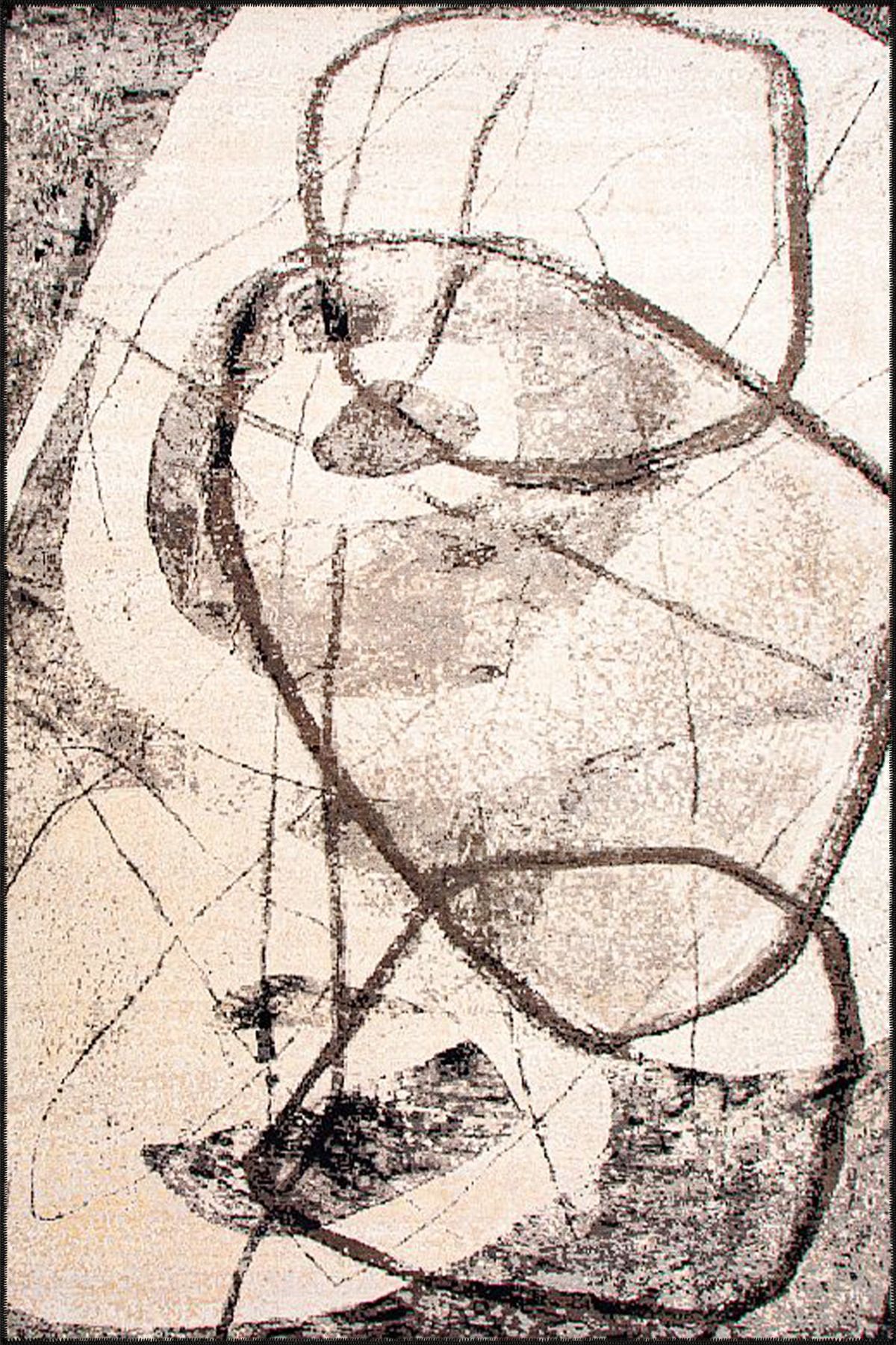 Krem Dokuma Taban Halı miravip533