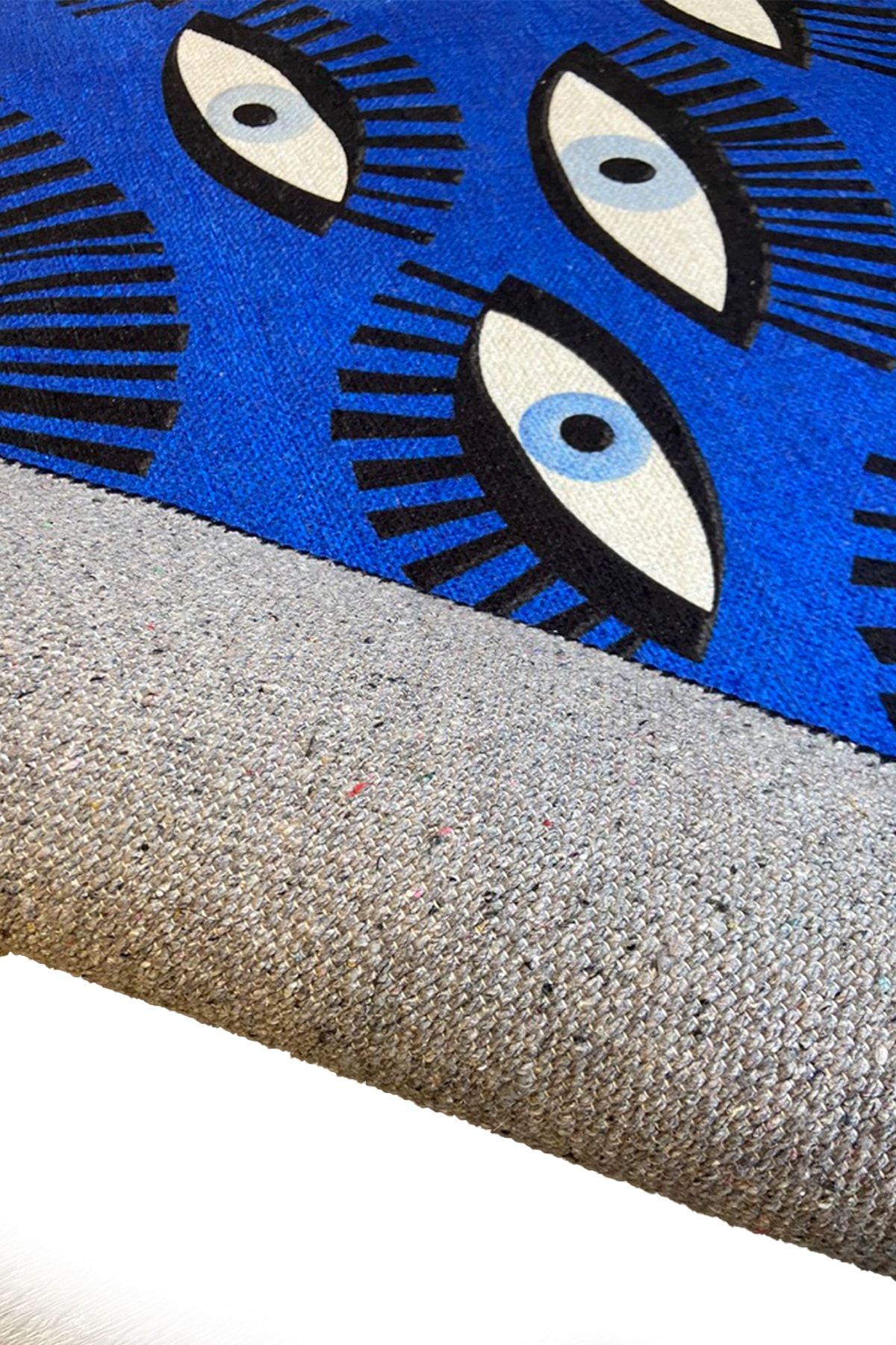 Mira 861 Parlament Mavi Göz Figürlü Modern Halı