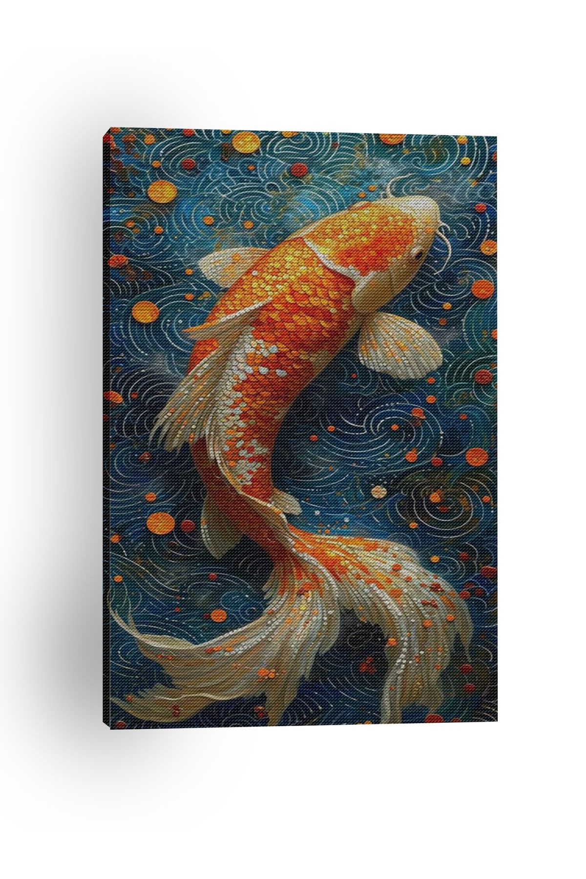 Kanvas Tablo Turuncu Renkli Balık Animal Tablo Temalı Tablo