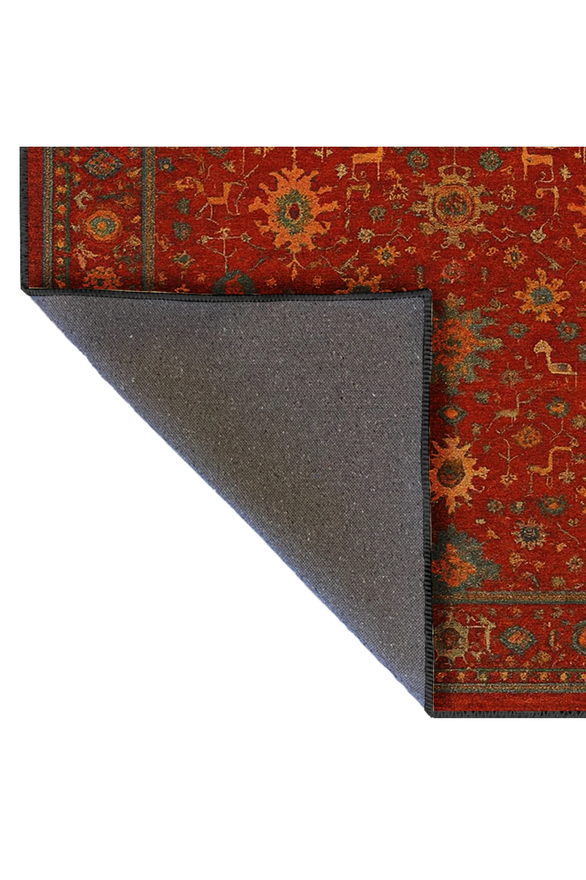 MOSSO Klasik Anadolu Geleneksel Desenli Dokuma Taban Vintage Dekoratif Halı mosso859