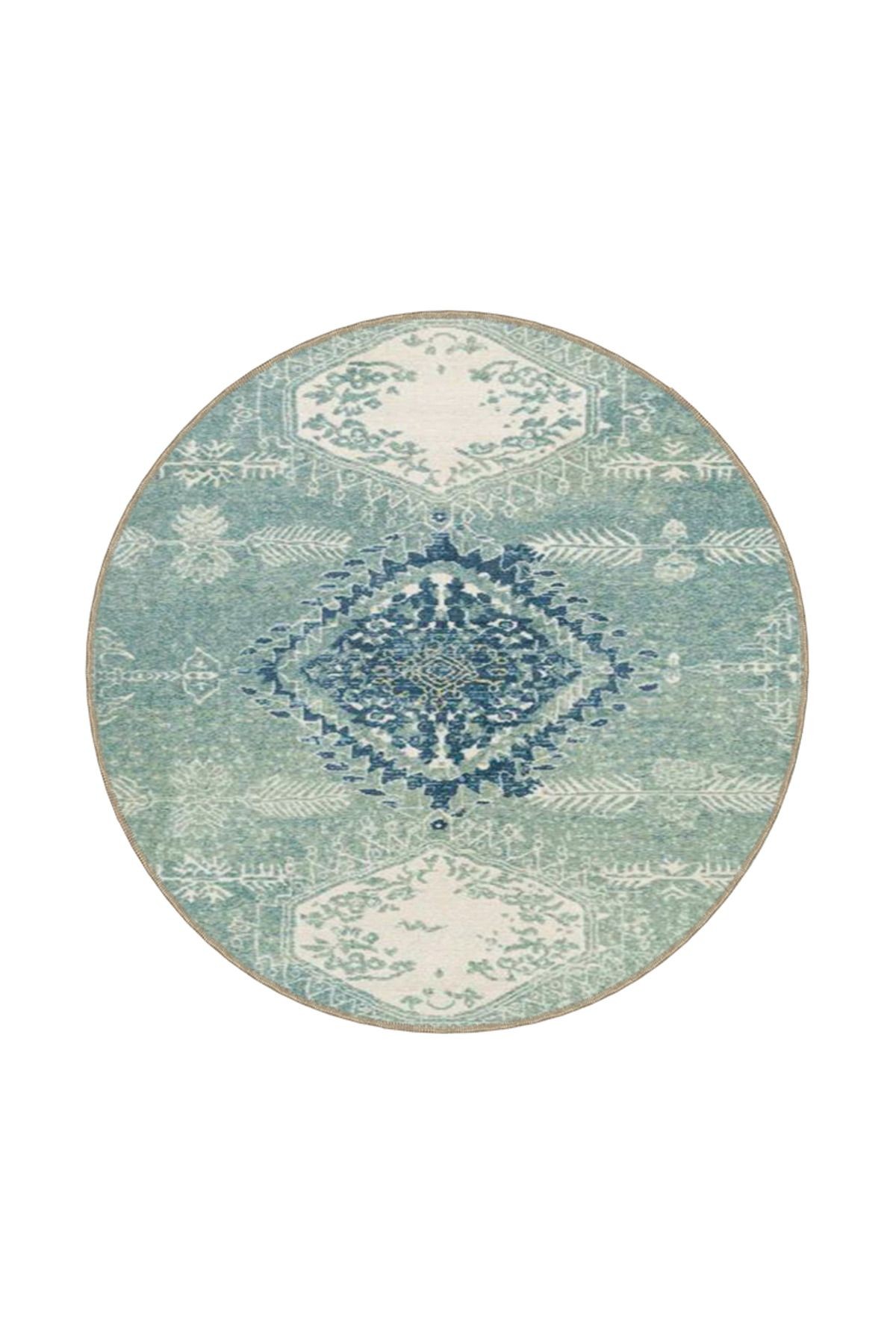 Aqua Yıldız Modern Desenli Dokuma Taban Yıkanabilir Halı miravip8392