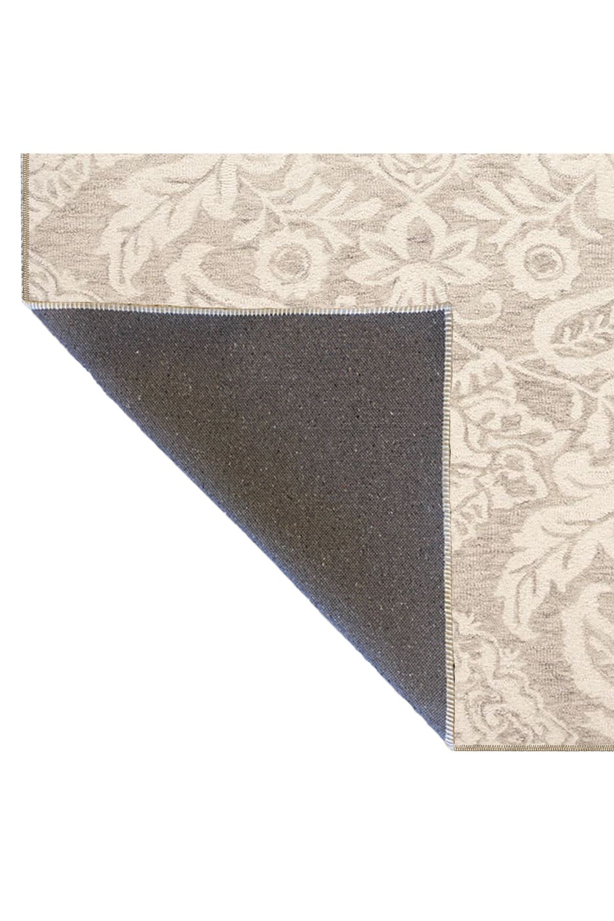 Bej Temalı Geleneksel Motif Çiçek Desenli Vintage Dekoratif Halı 4582