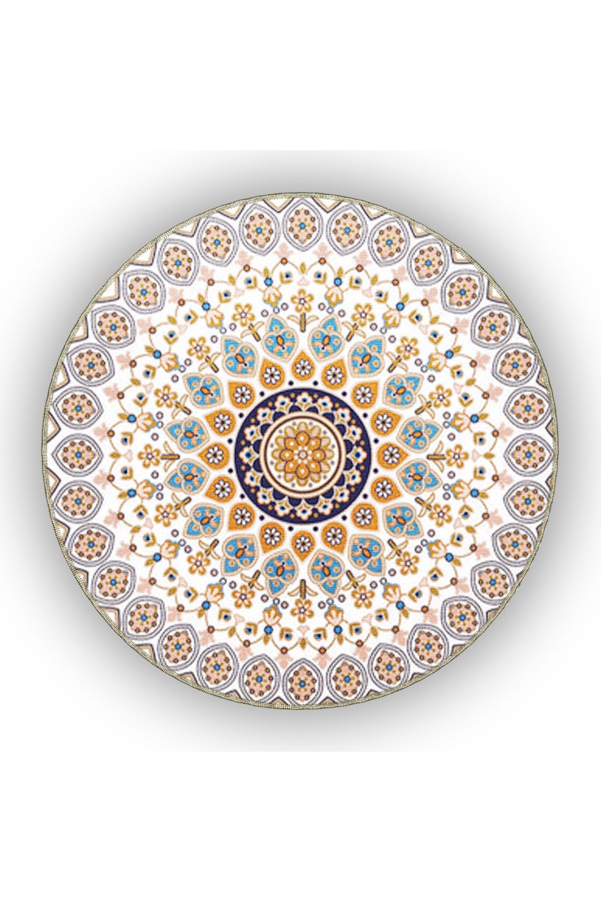Çok Renkli Geleneksel Motif Etnik Desenli Vintage Dekoratif Halı 5091