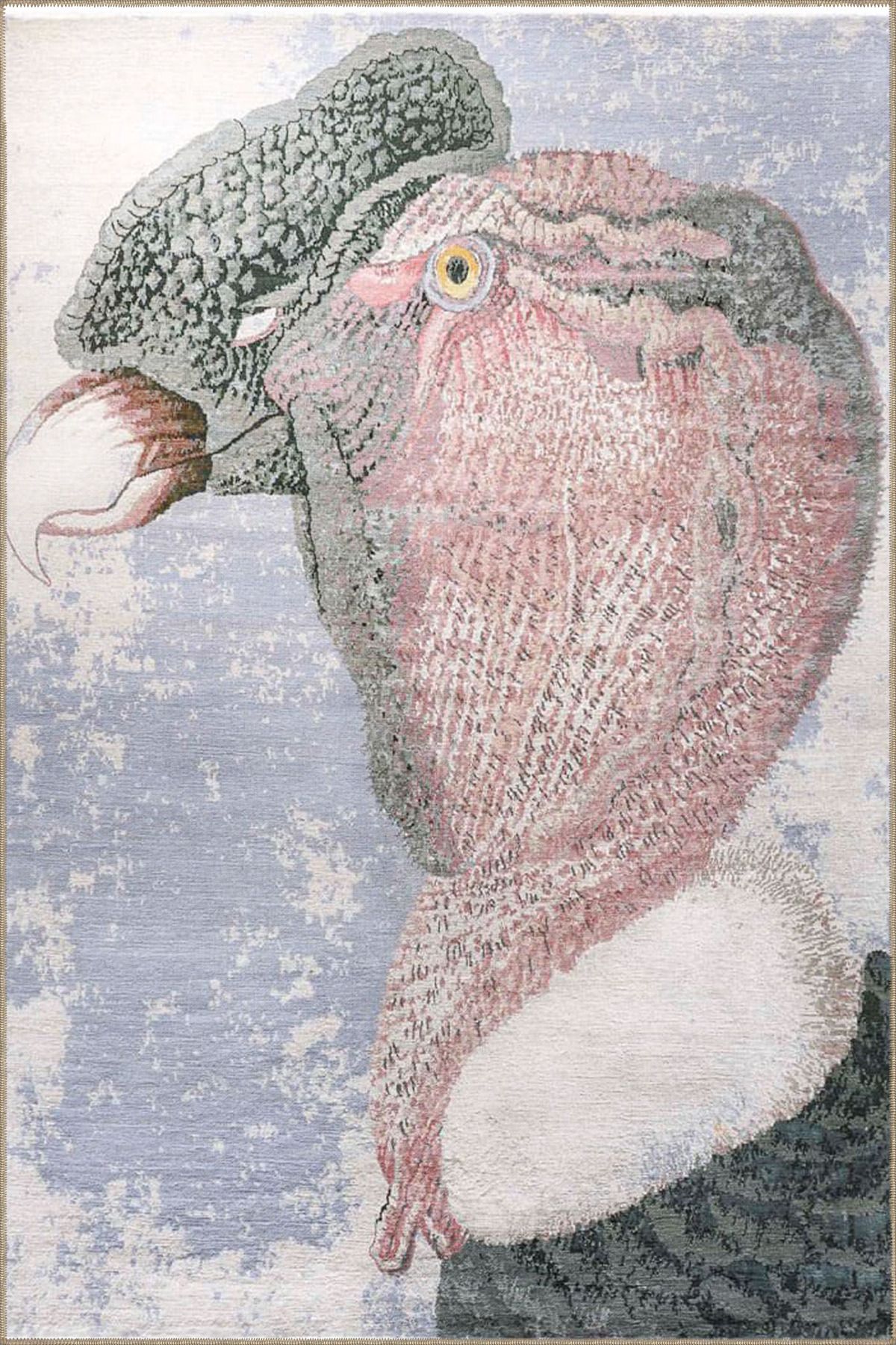 Hayvan Desenli Renkli Dokuma Taban miravip656