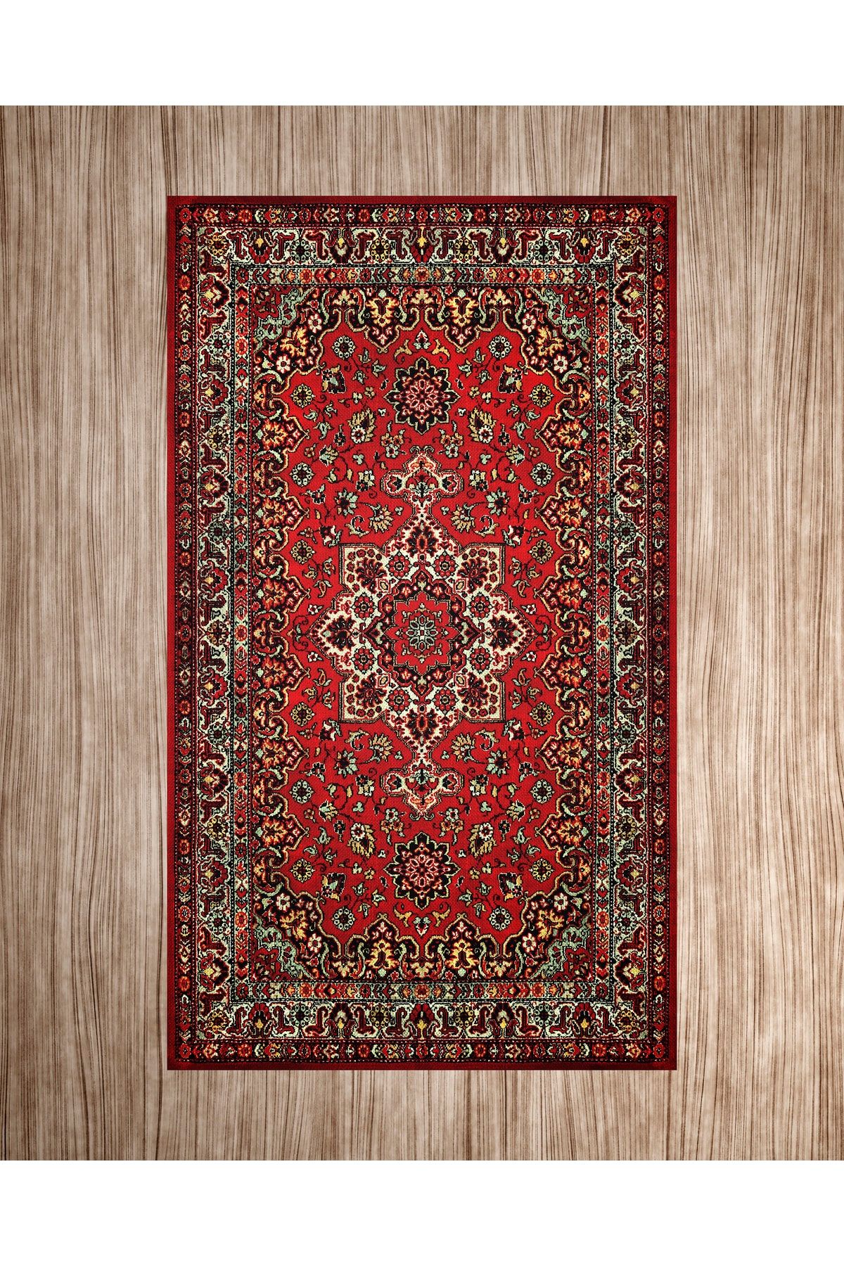 Çiçekli Geometrik Desenli Seccade 70x120