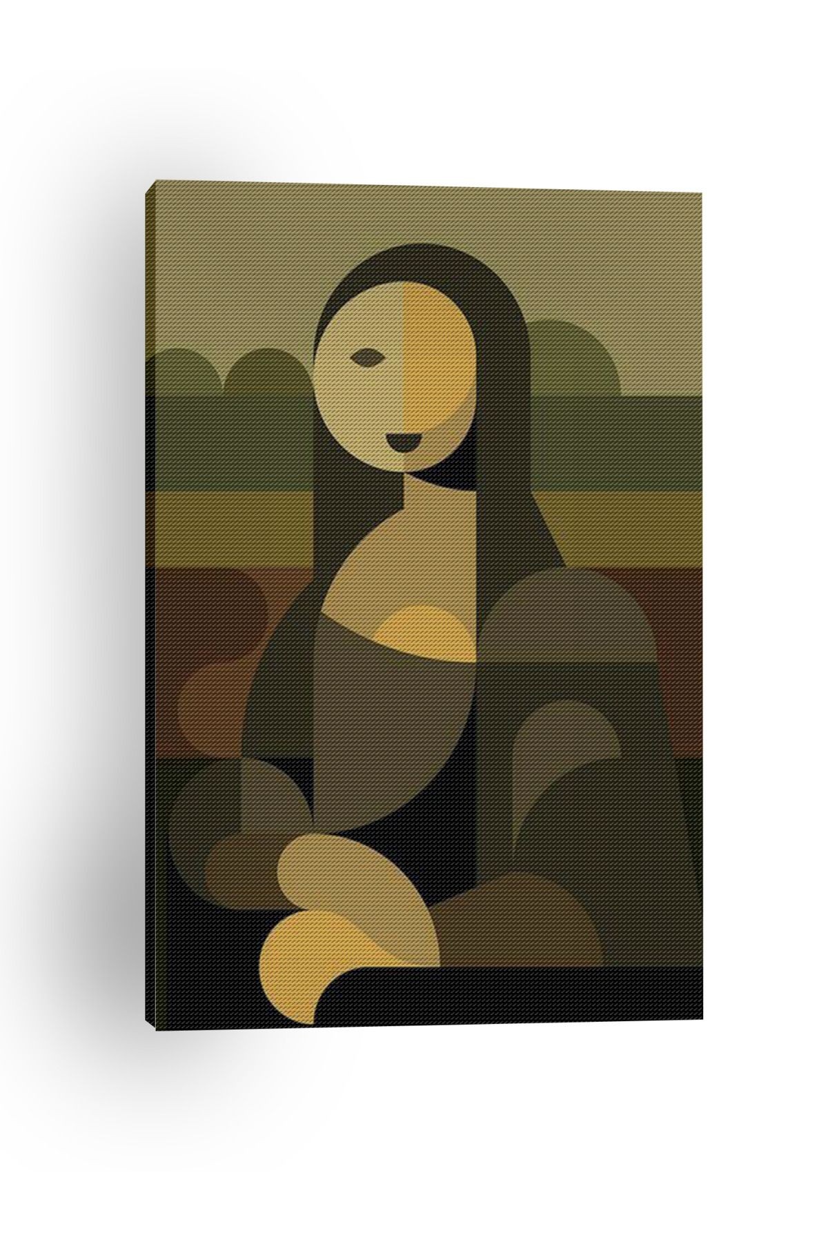 Kanvas Tablo Mona Lisa Temalı Desenli Temalı Tablo