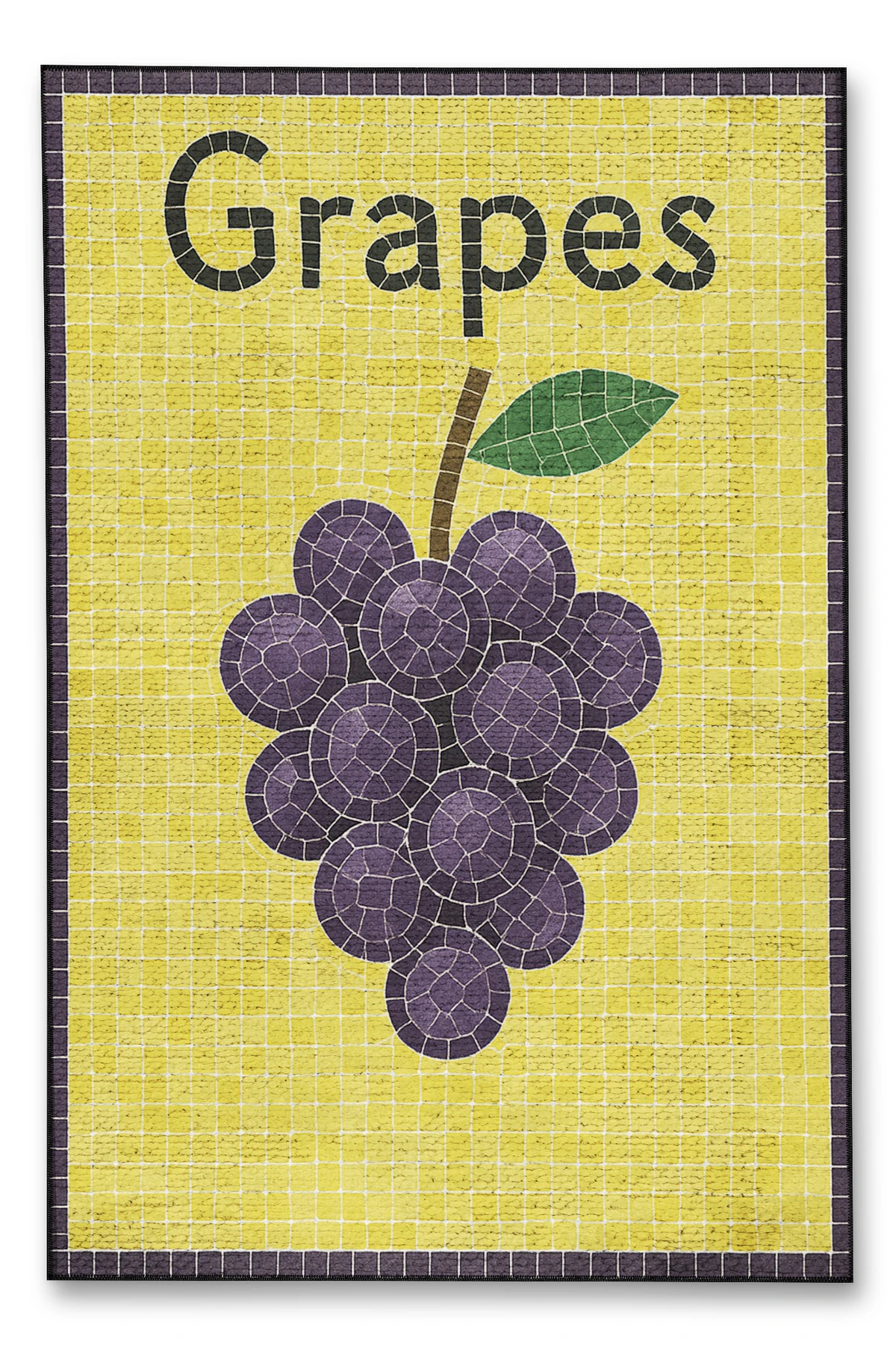 MOSSO AVOCADO Yazılı Desen Dokuma Taban Vintage Dekoratif Halımosso998