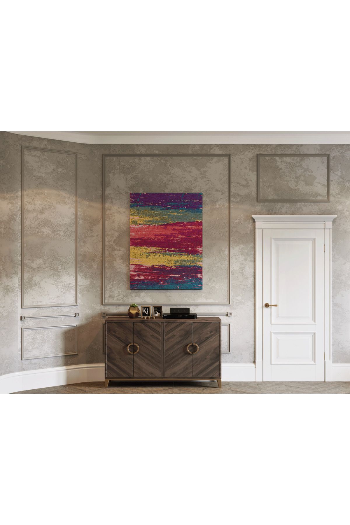 Kanvas Tablo Soyut Renkli