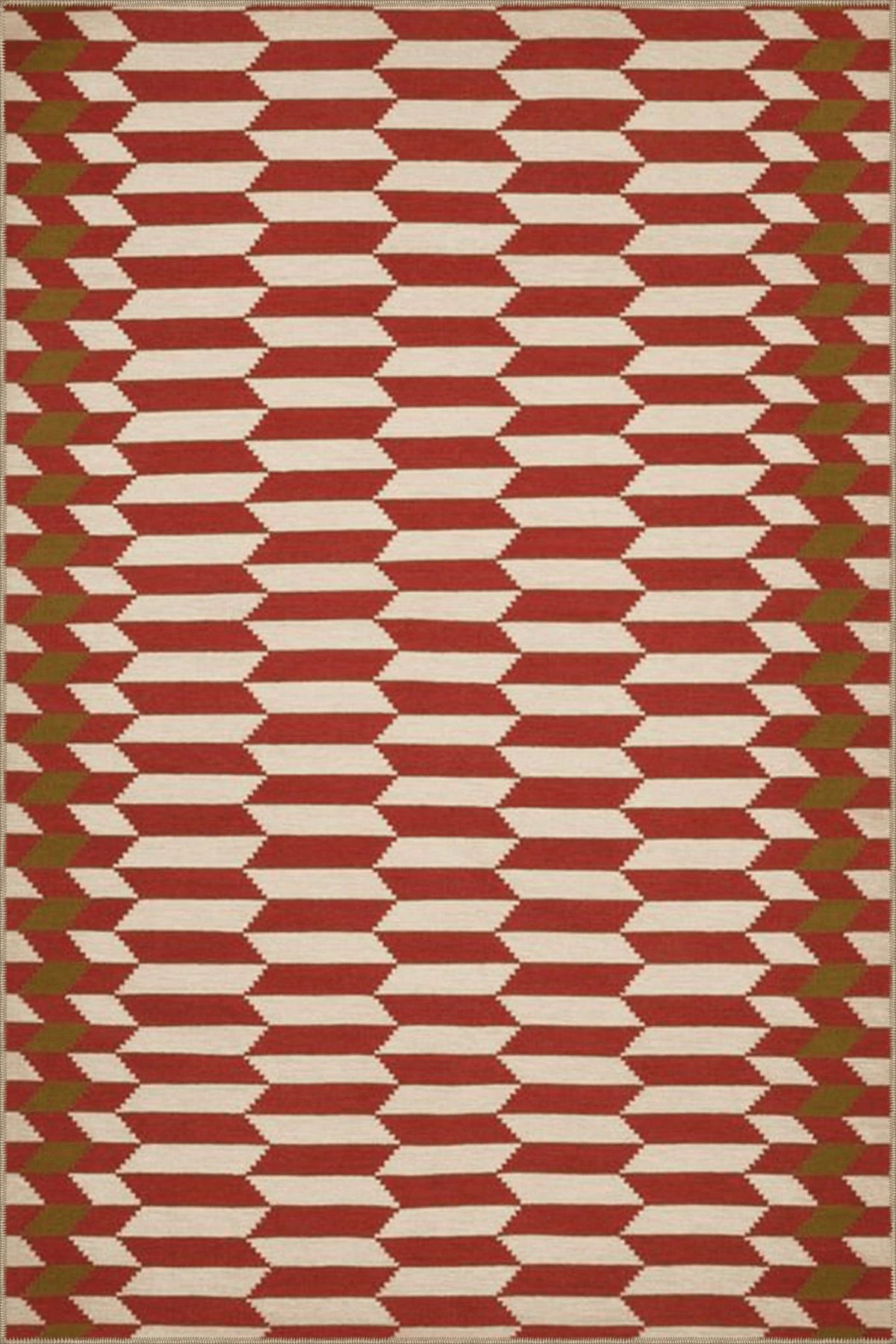 Kırmızı Temalı Karma Geometrik Şekil Desenli Kreatif Modern Dekoratif Halı 4556