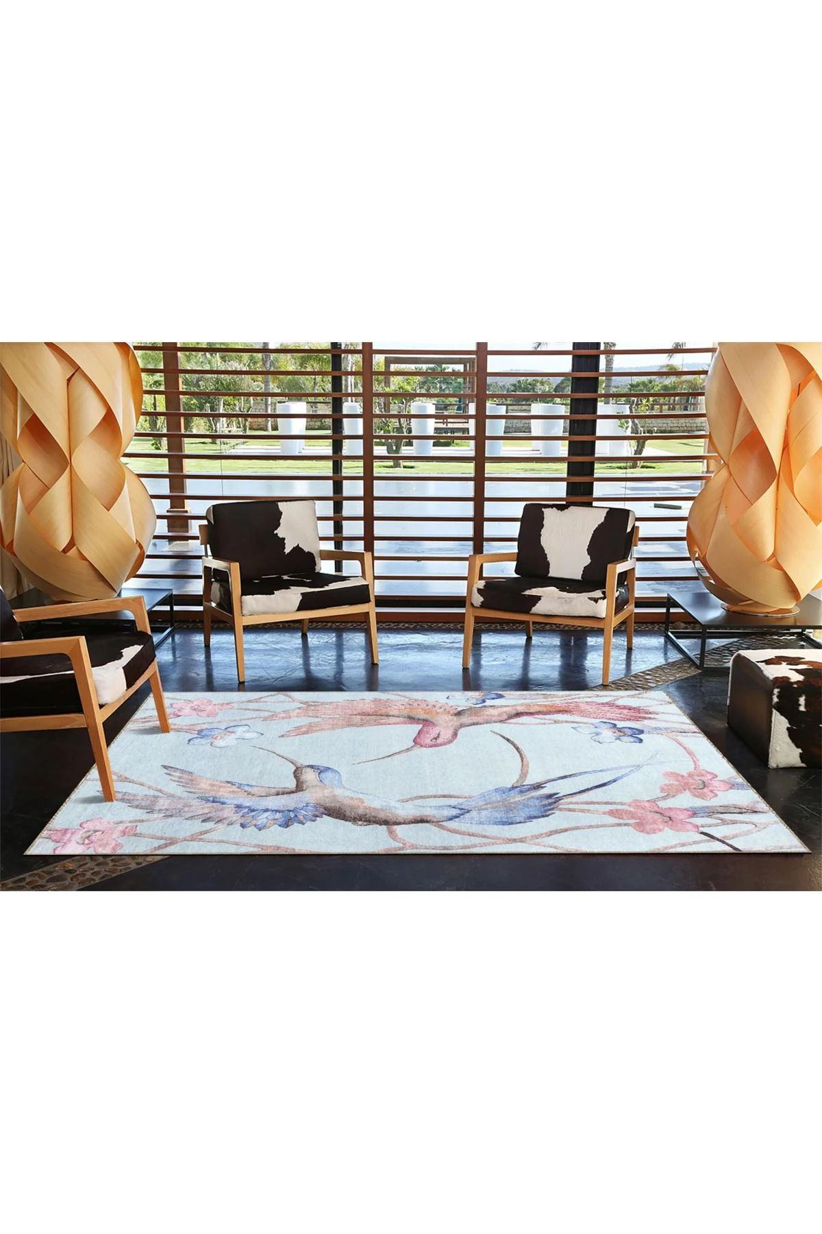 Kuş Desenli Dokuma Taban miravip668