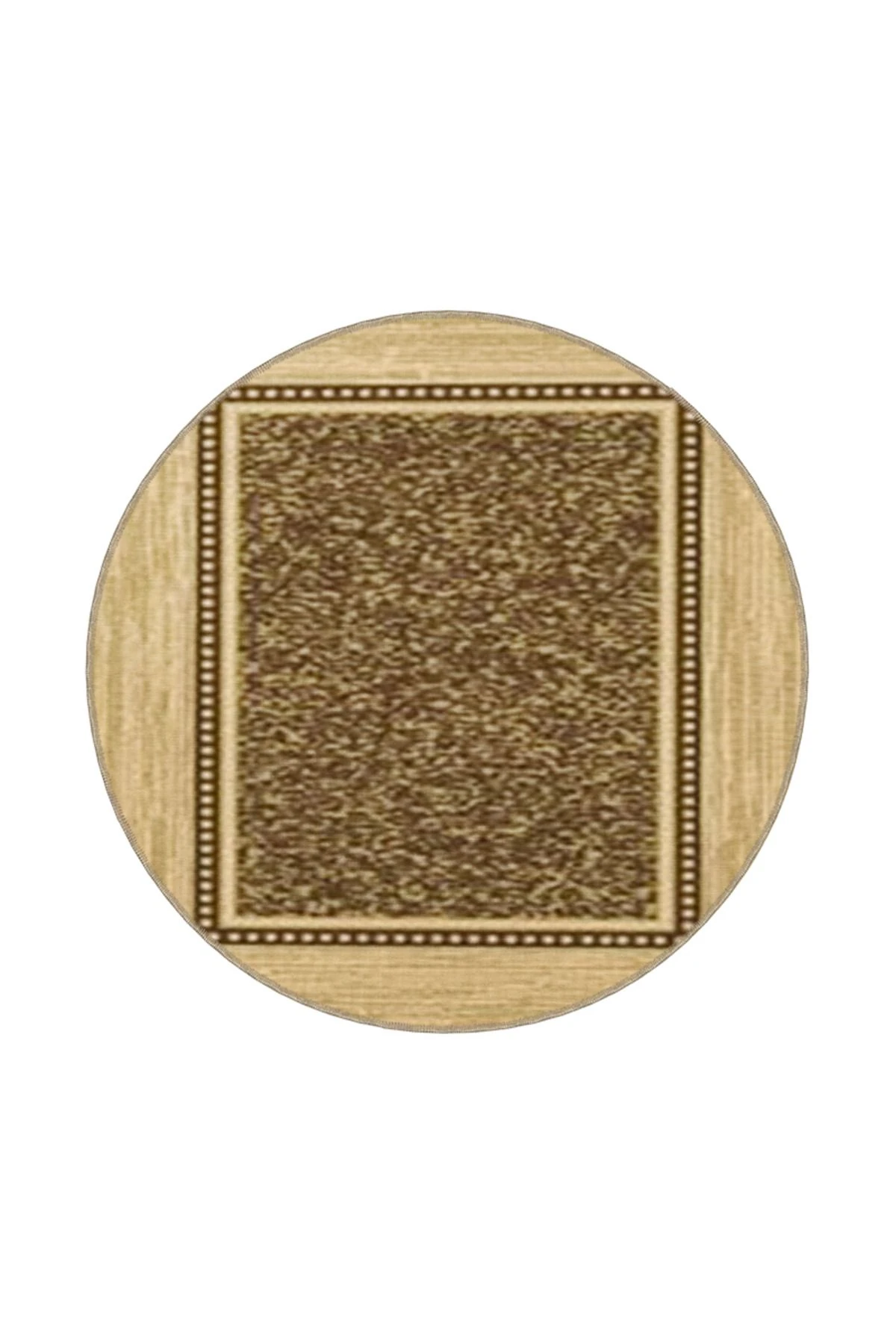 Geometrik Kahverengi Geleneksel Desenli Dokuma Taban Halı miravip1088