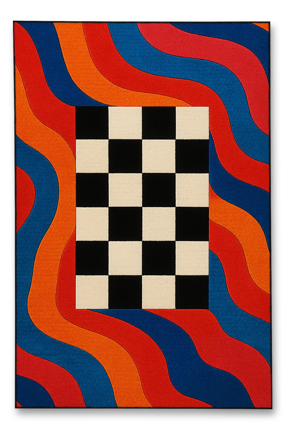 MOSSO Çiçek Motifli Desen Dokuma Taban Vintage Dekoratif Halımosso915