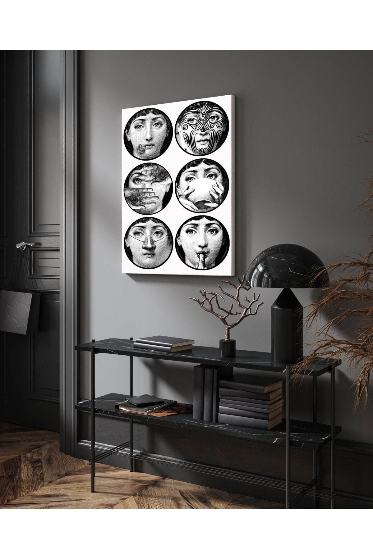 Kanvas Tablo Yüz Ve El Temalı 1087