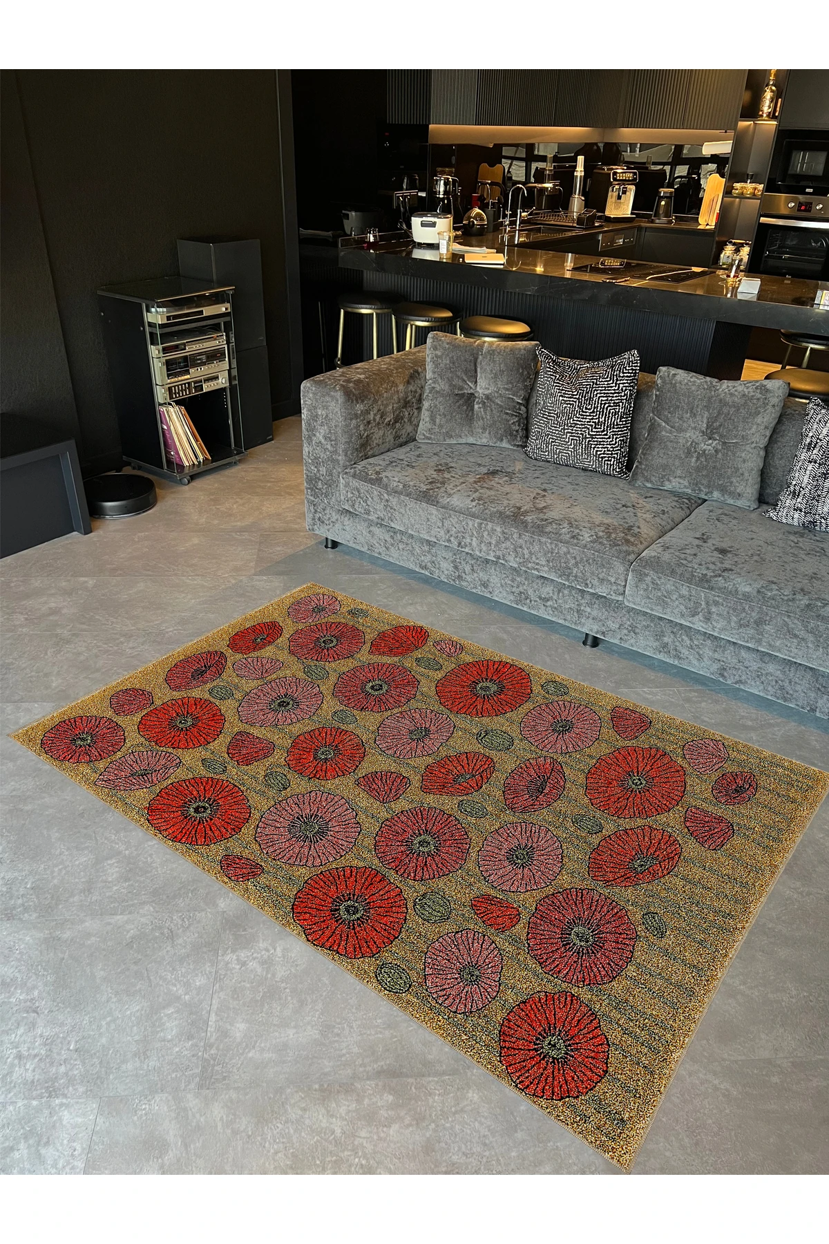 MOSSO Geleneksel Temalı Desen Modern Dekoratif Halı mosso482